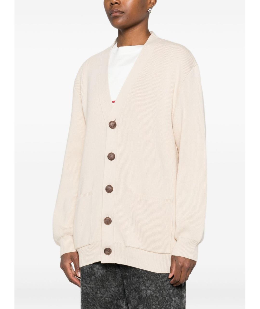 GOLDEN GOOSE DELUXE BRAND Бежевый кардиган, фото 2
