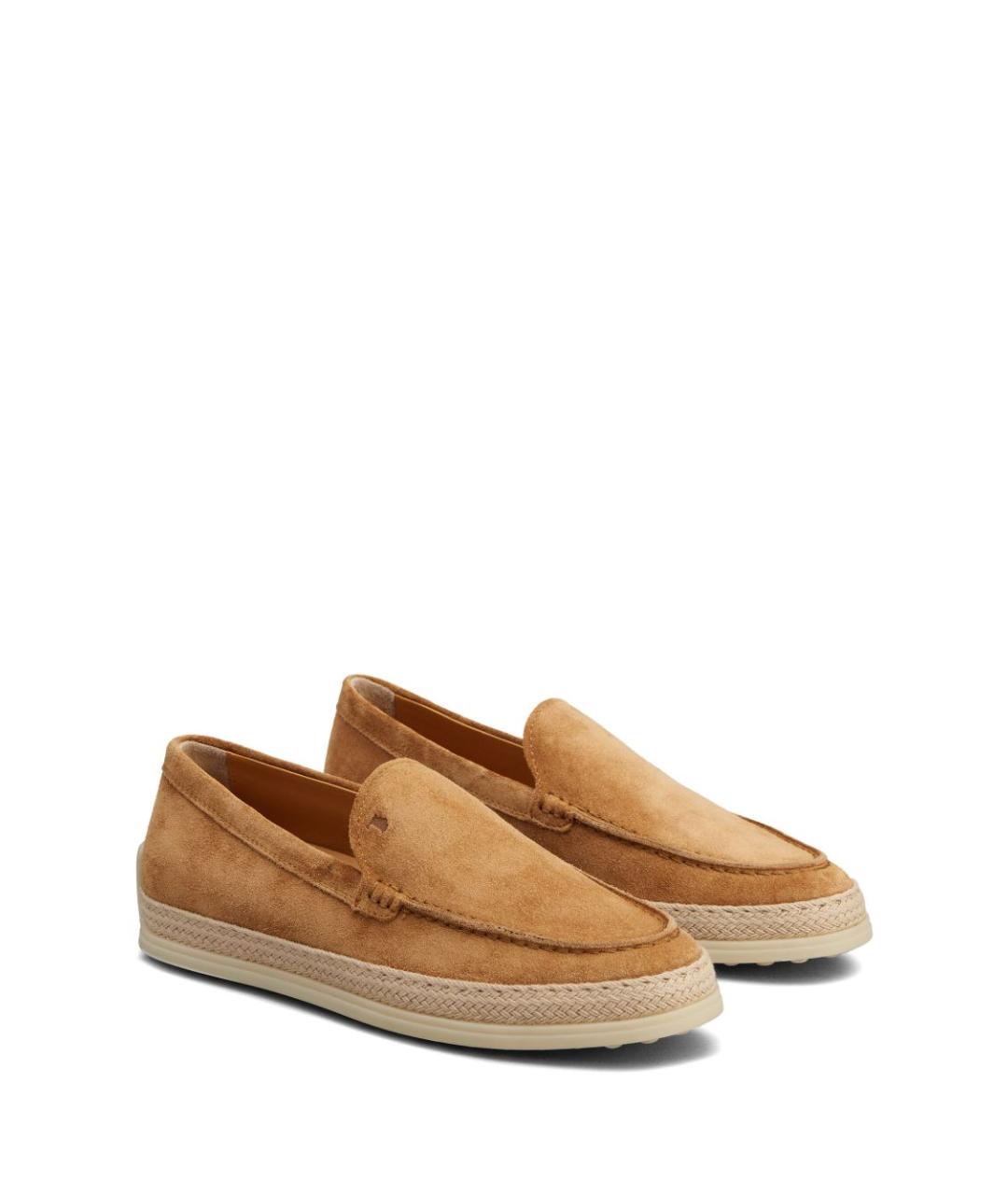 TOD'S Коричневые замшевые эспадрильи, фото 3