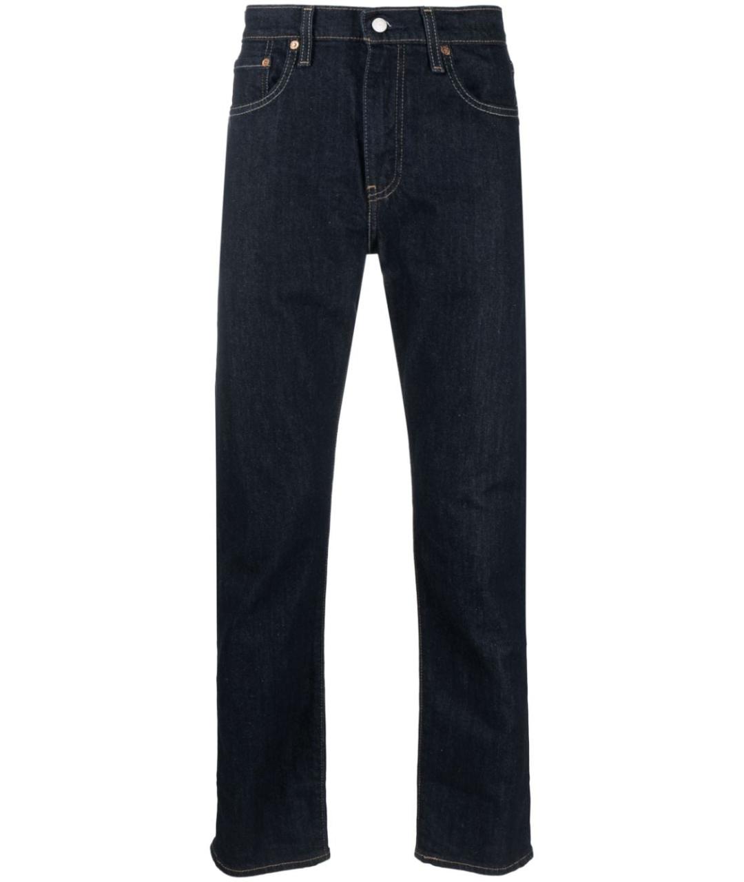 LEVI'S Темно-синие хлопковые прямые джинсы, фото 1