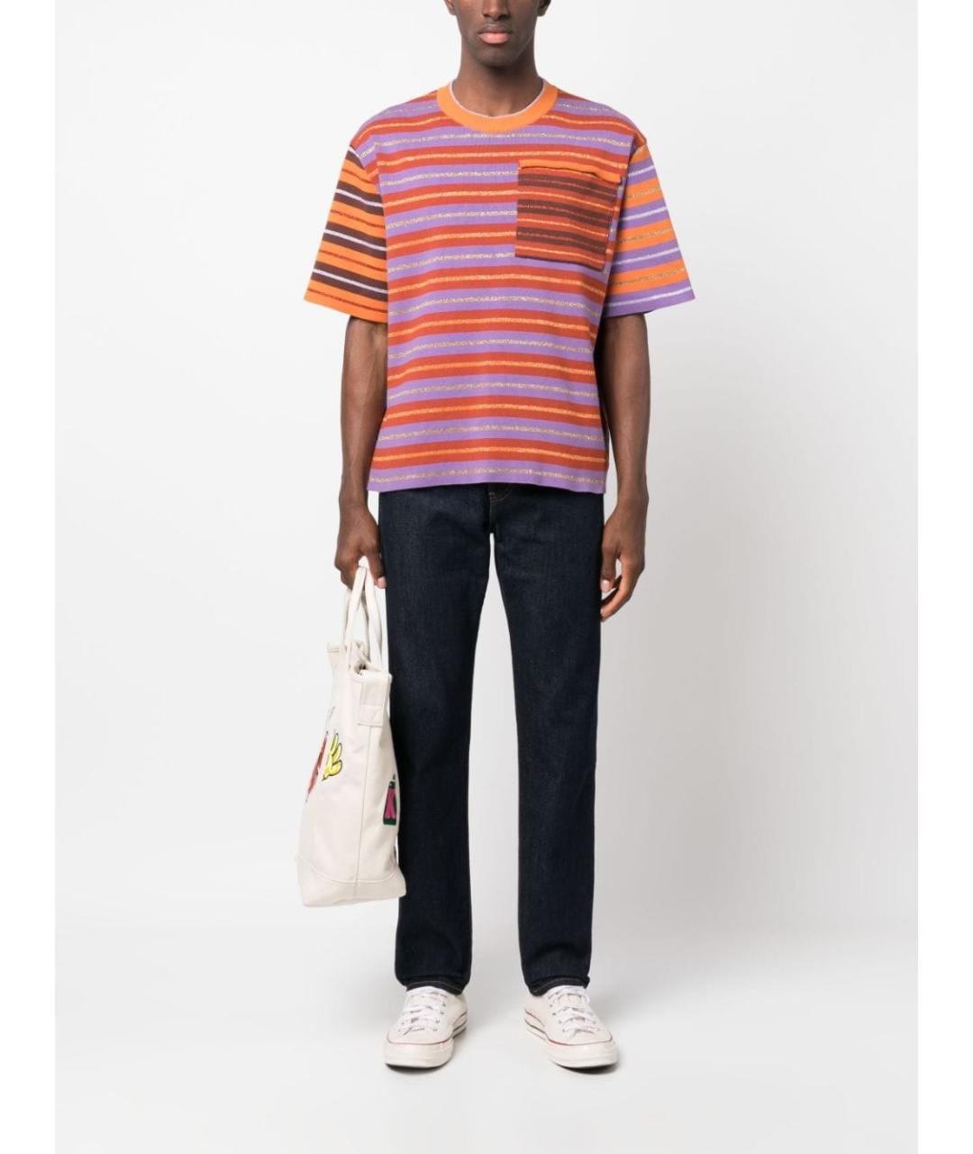 LEVI'S Темно-синие хлопковые прямые джинсы, фото 3
