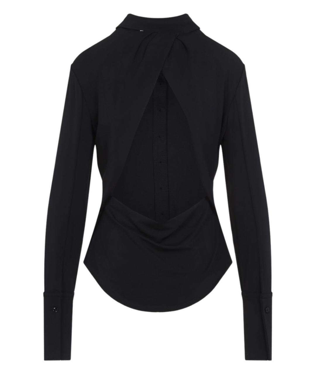 SPORTMAX Черная рубашка, фото 2