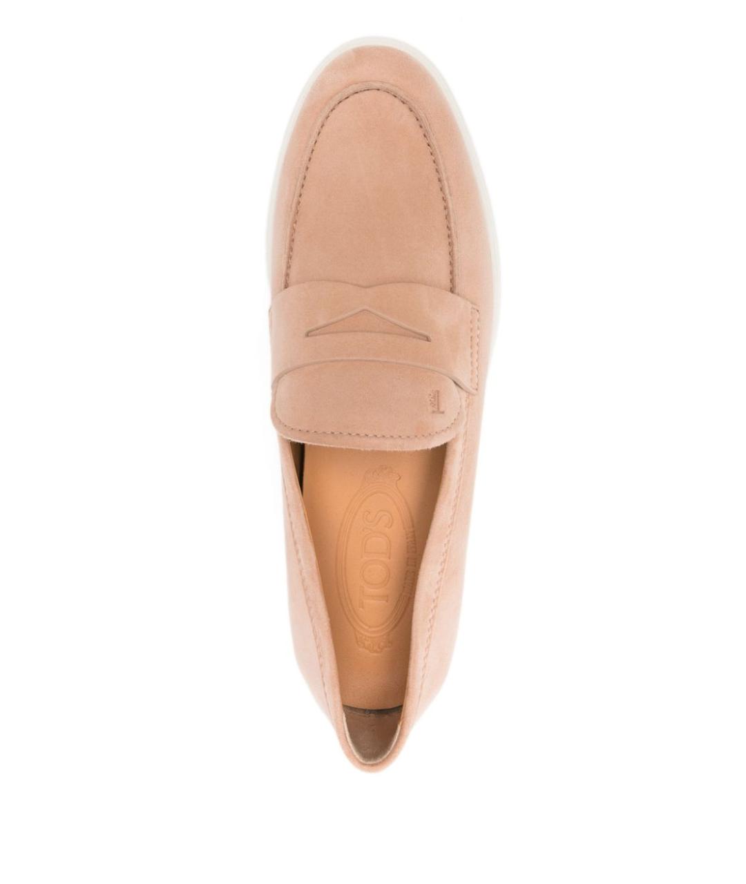 TOD'S Розовые замшевые лоферы, фото 3