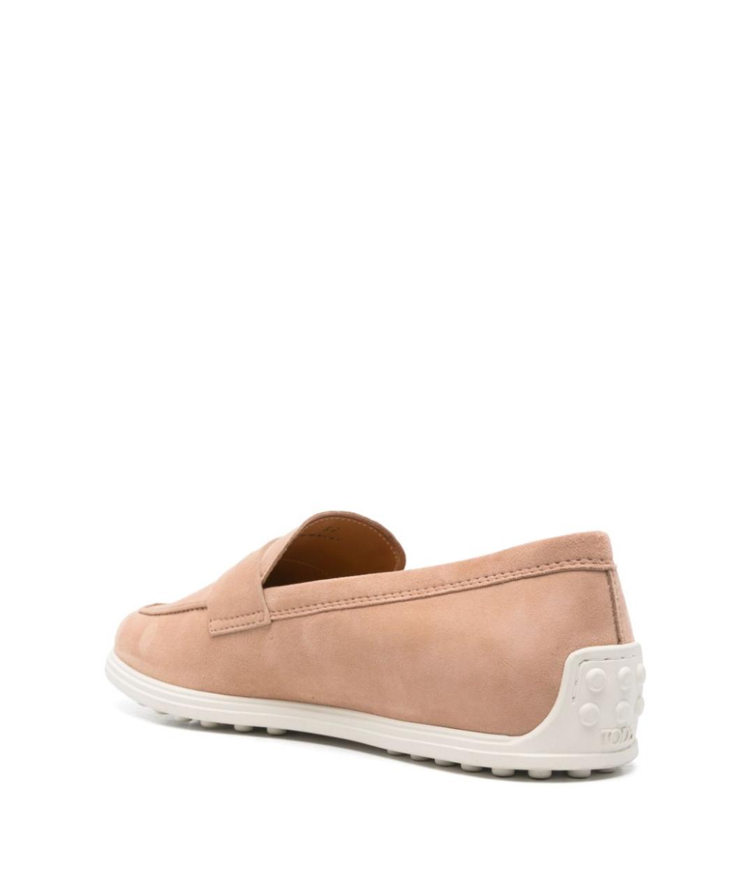 TOD'S Розовые замшевые лоферы, фото 2