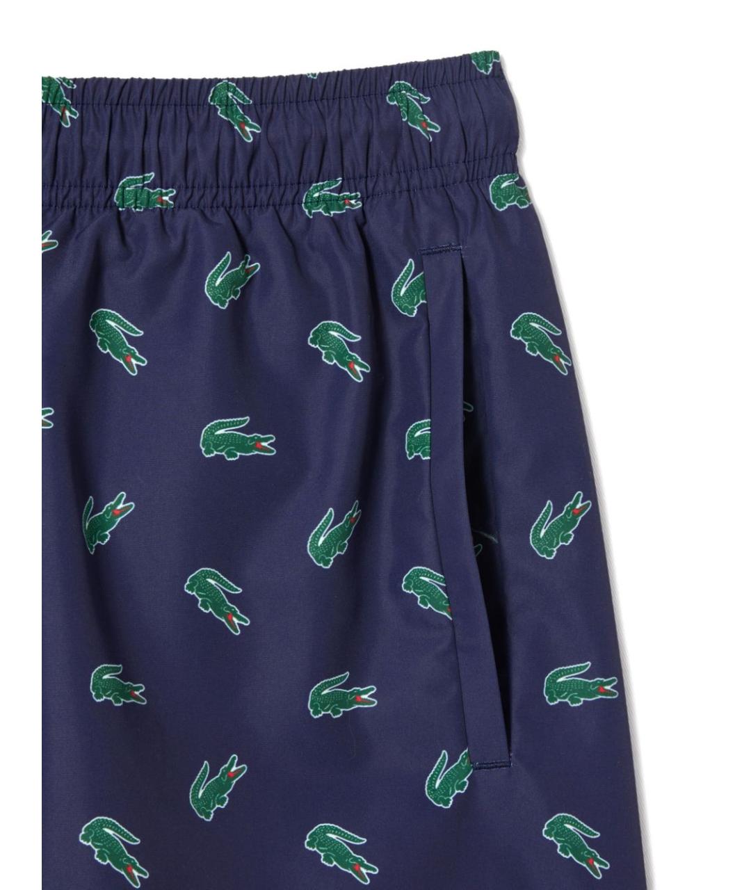 LACOSTE Синие полиэстеровые шорты, фото 2