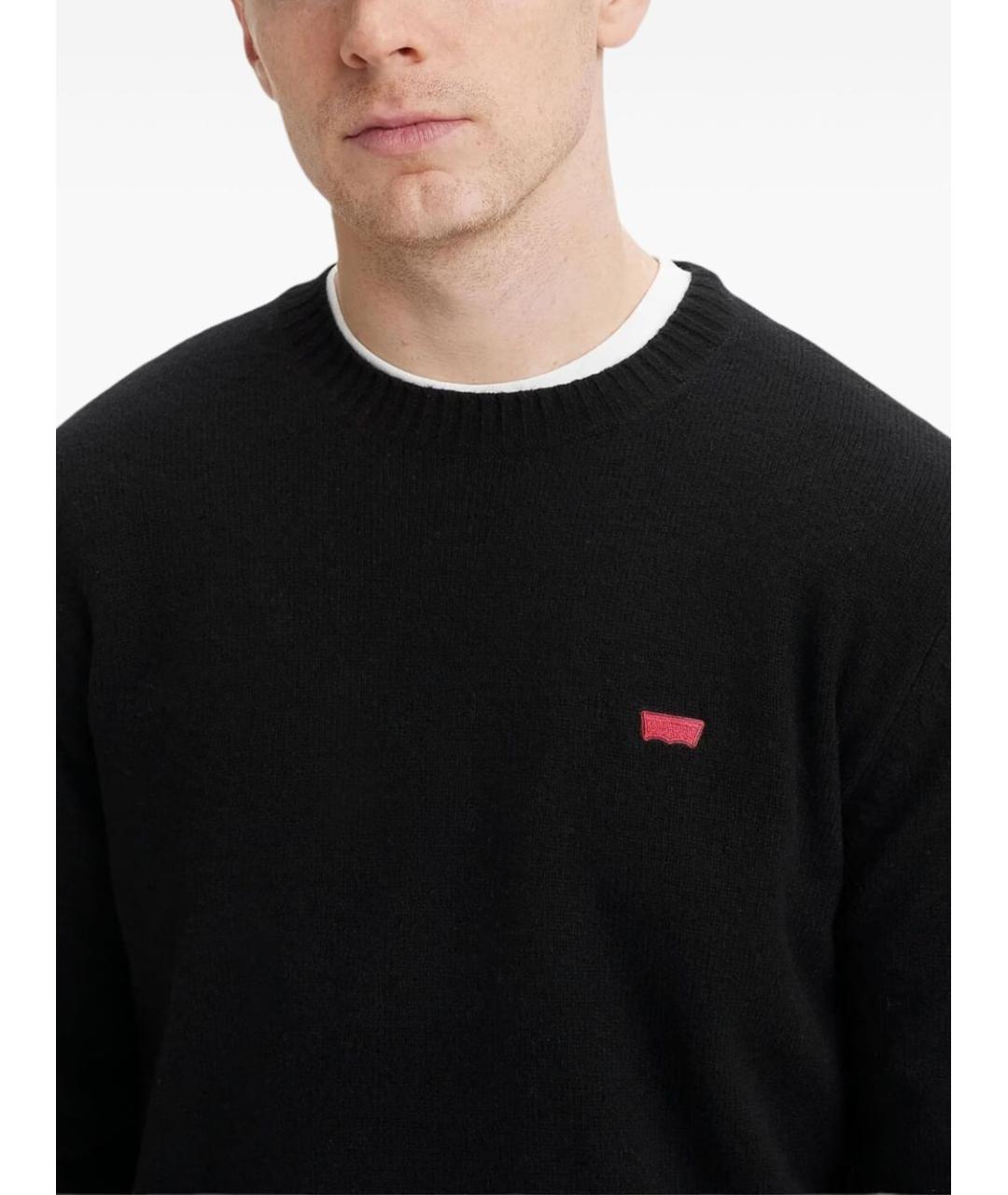 LEVI'S Черный шерстяной джемпер / свитер, фото 4