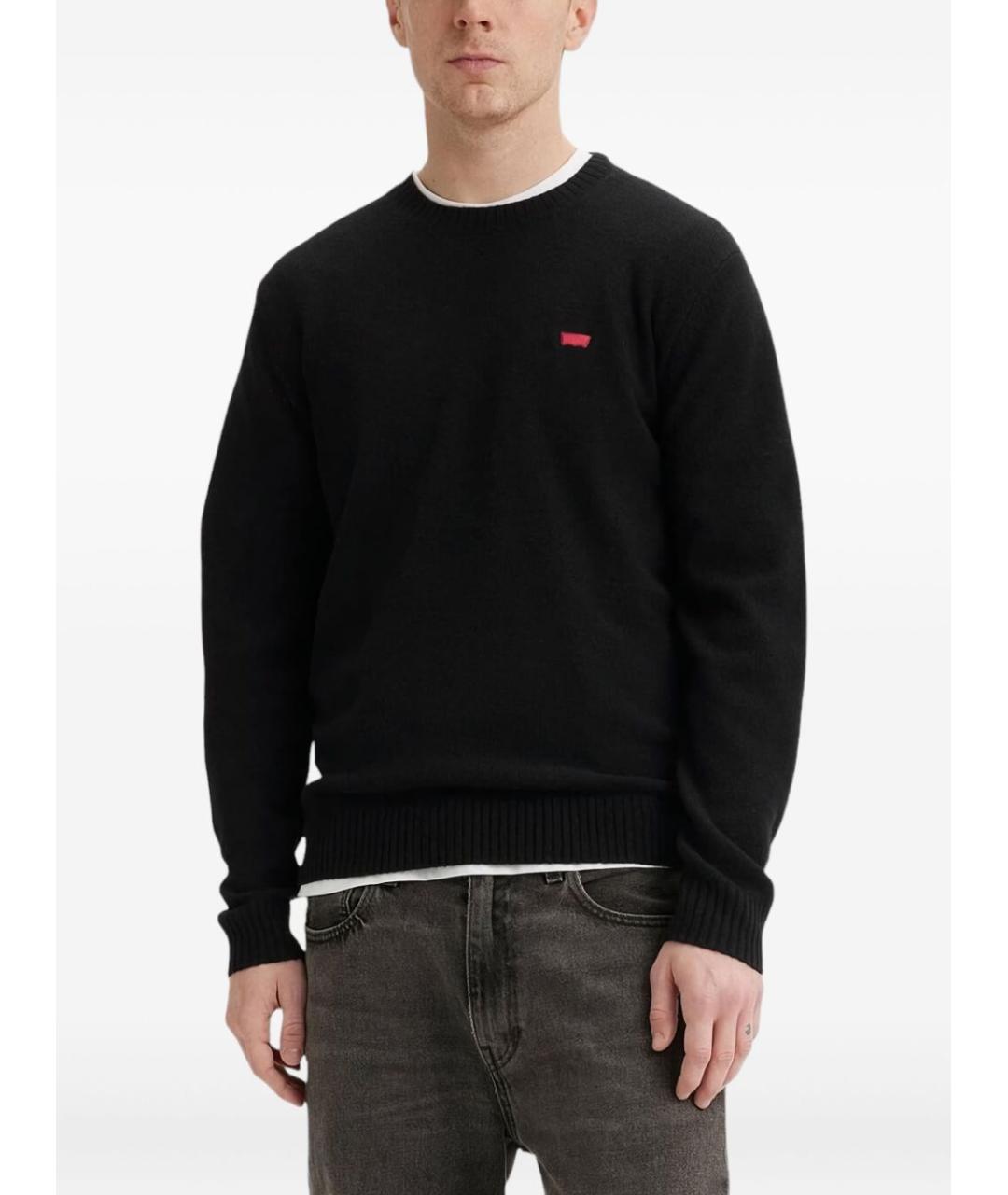 LEVI'S Черный шерстяной джемпер / свитер, фото 5