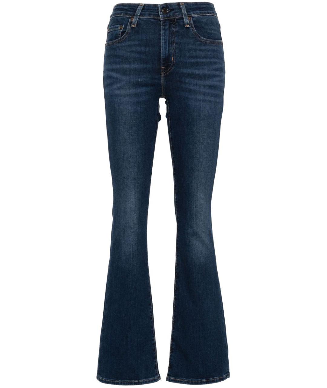 LEVI'S Синие хлопковые прямые джинсы, фото 1