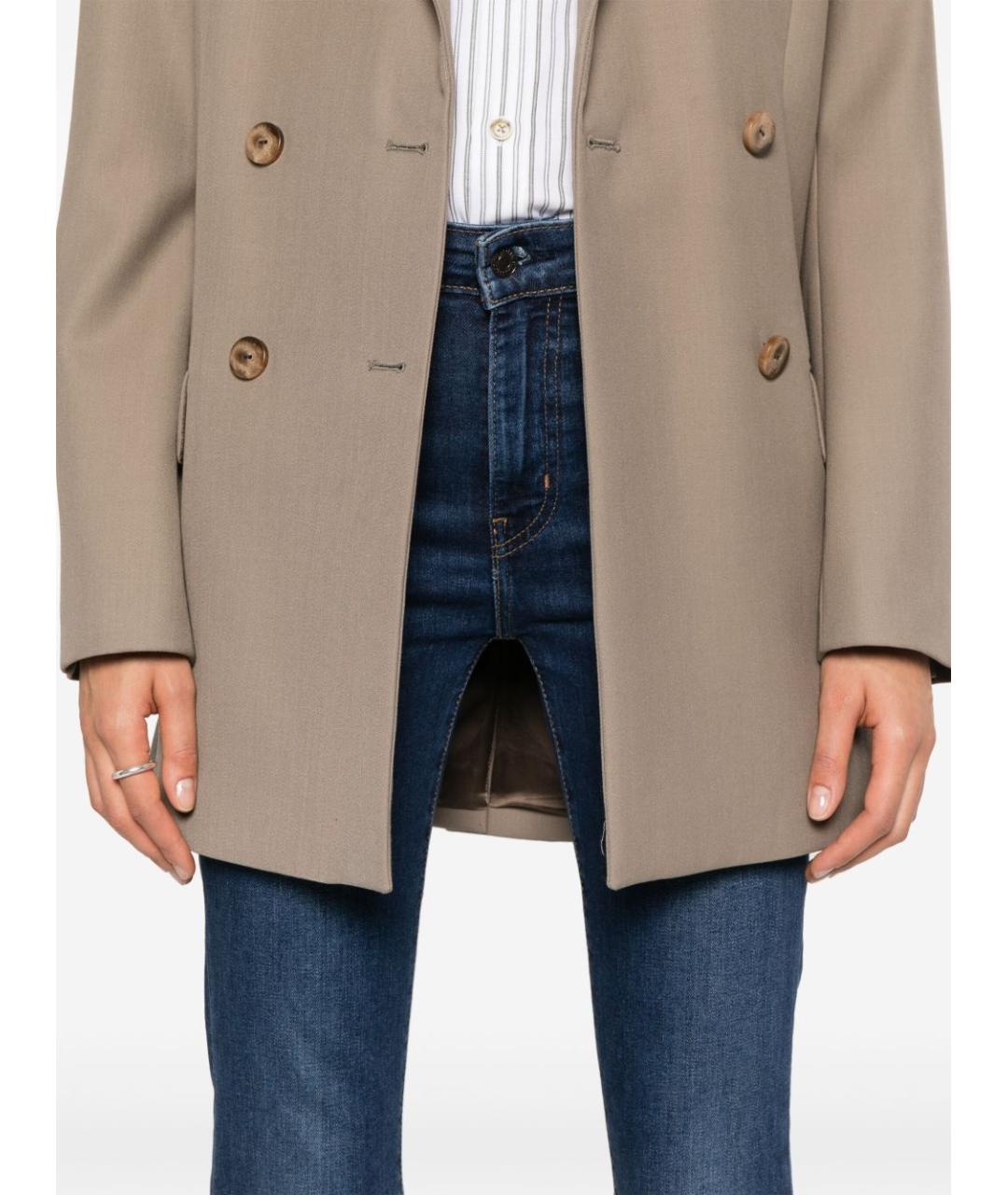 LEVI'S Синие хлопковые прямые джинсы, фото 3