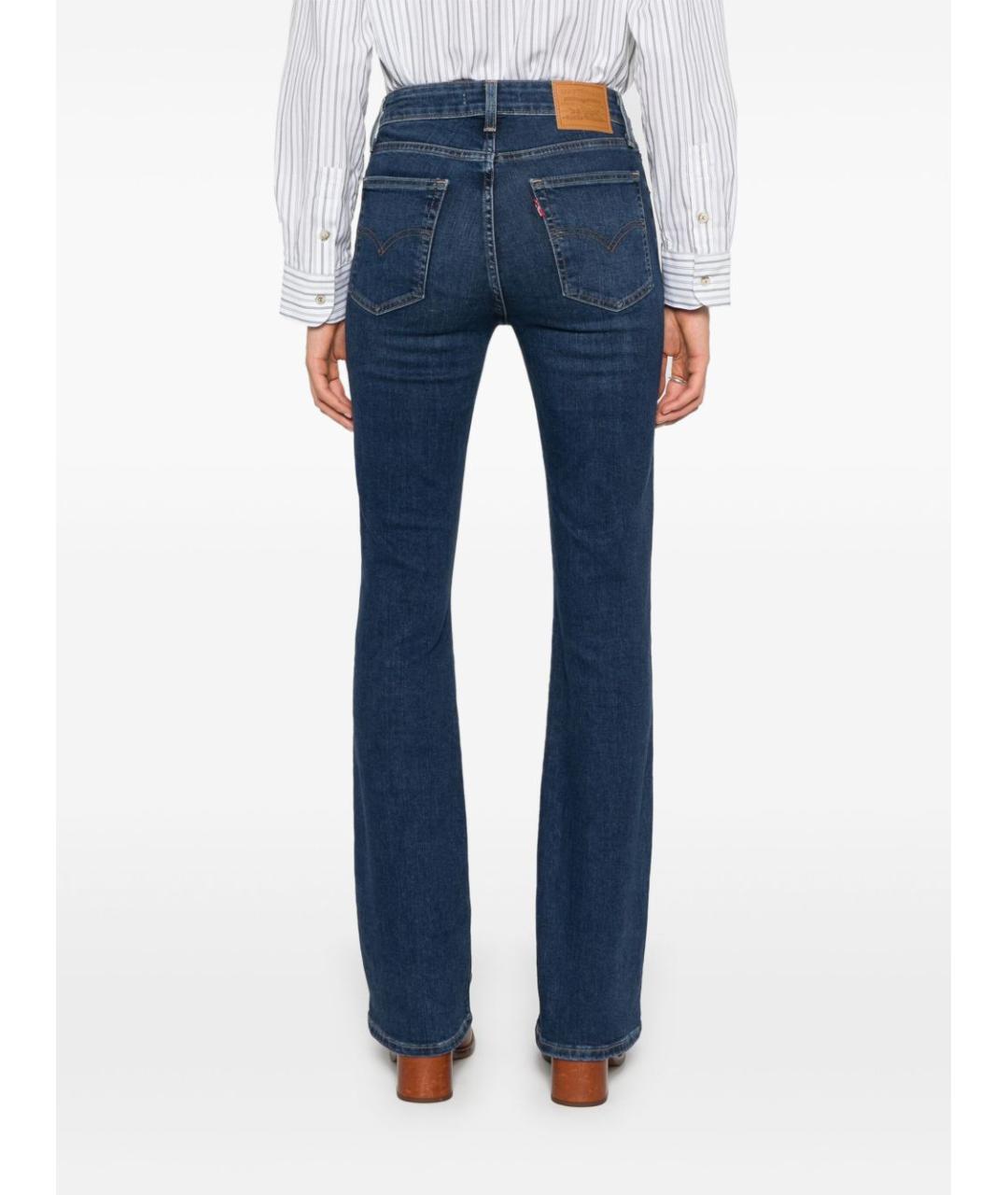 LEVI'S Синие хлопковые прямые джинсы, фото 4