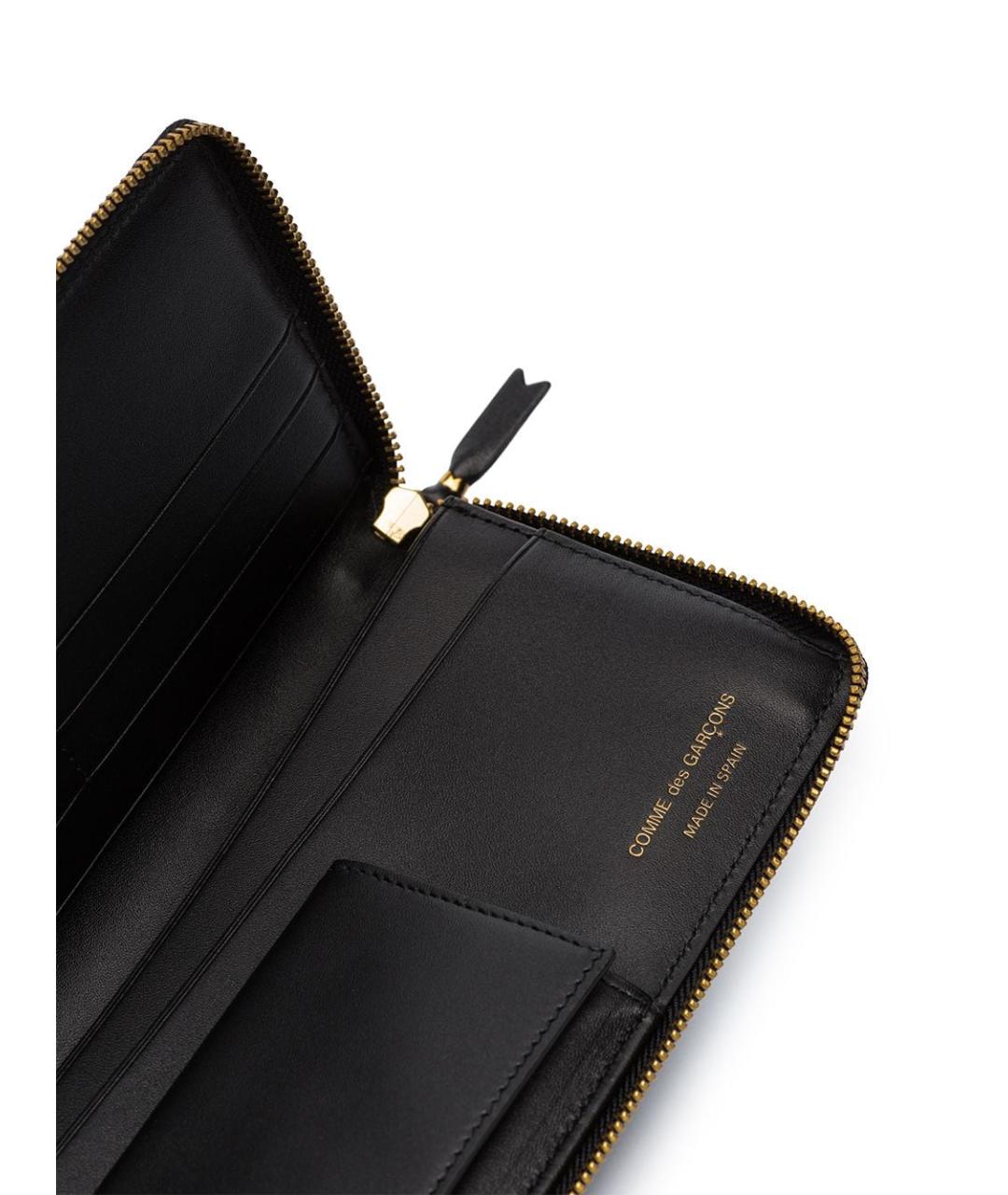 COMME DES GARÇONS WALLET Черный кожаный кошелек, фото 3