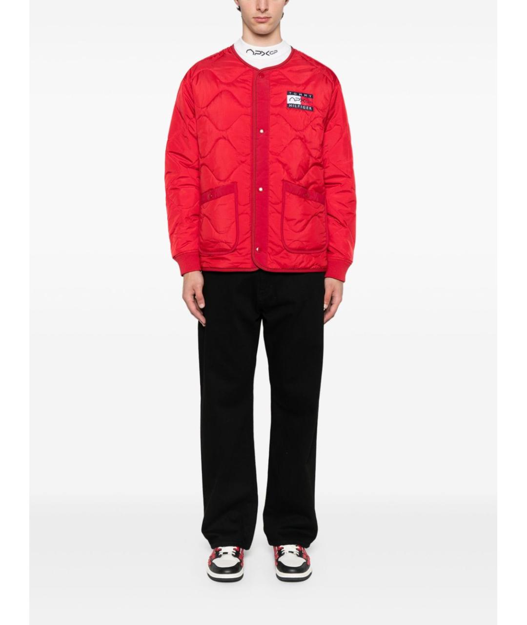 TOMMY HILFIGER Красная синтетическая куртка, фото 5