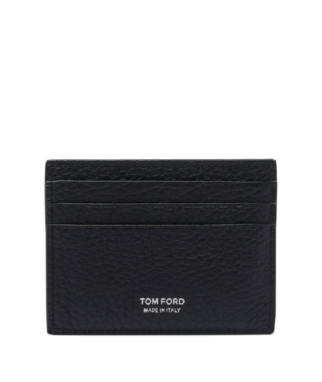 TOM FORD Черный кожаный кардхолдер, фото 1