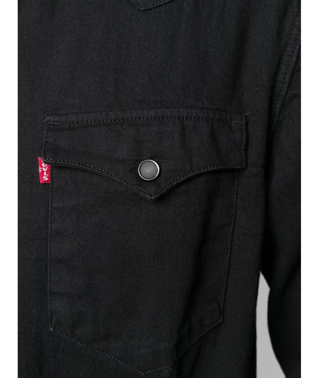 LEVI'S Черная хлопковая кэжуал рубашка, фото 3