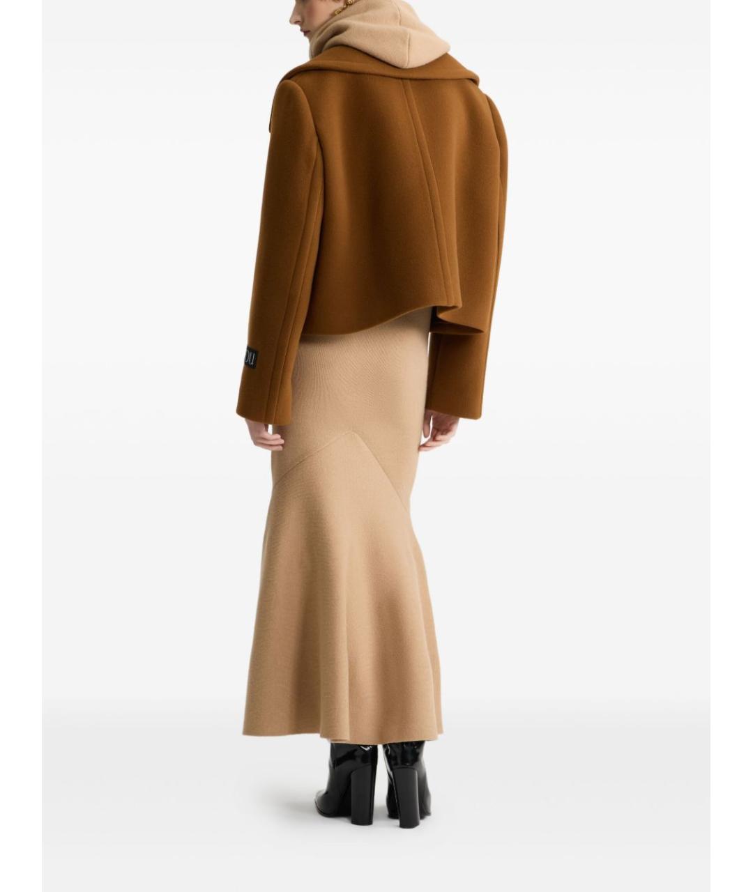 PATOU Коричневое шерстяное пальто, фото 2