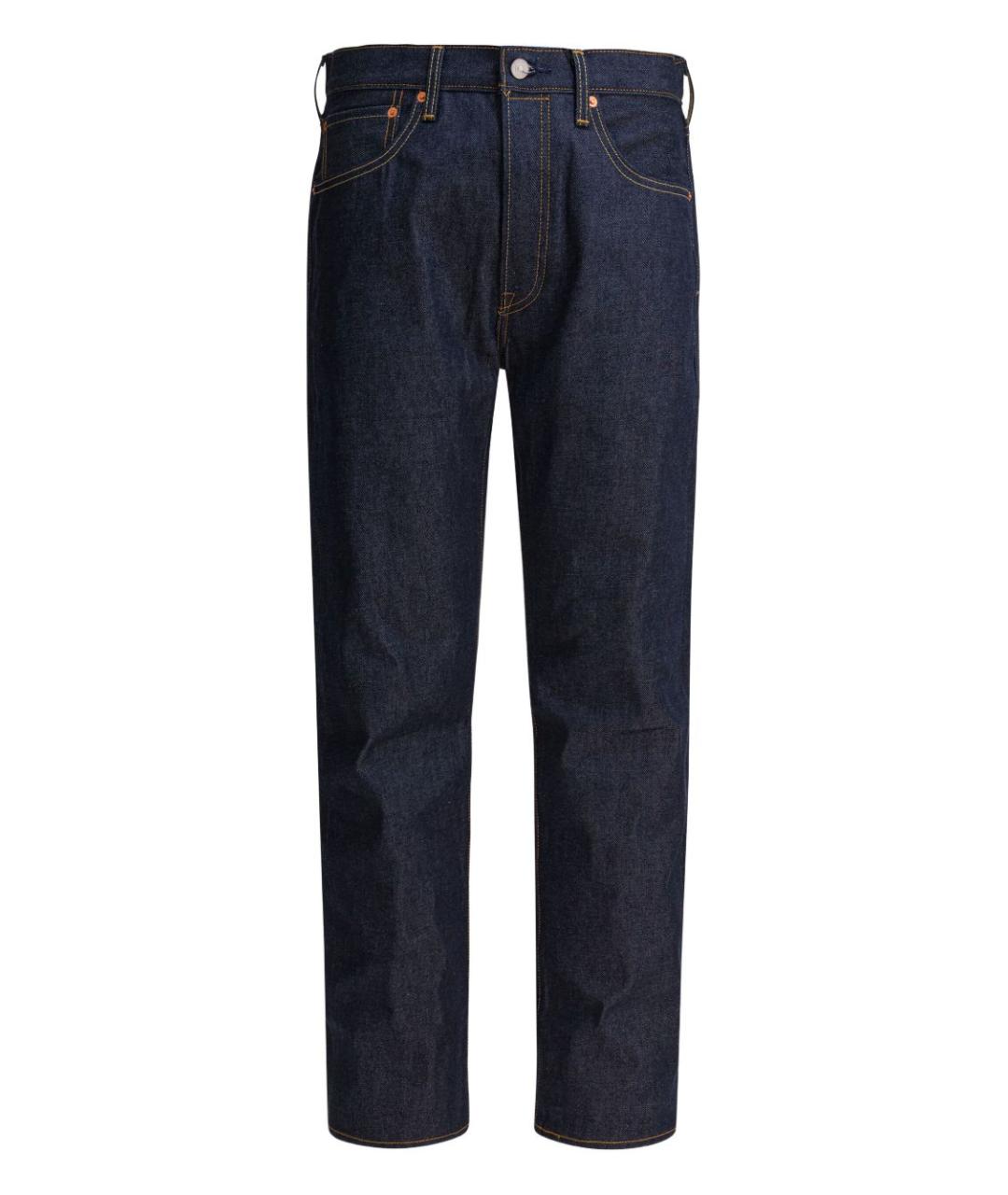 LEVI'S Темно-синие хлопковые прямые джинсы, фото 1