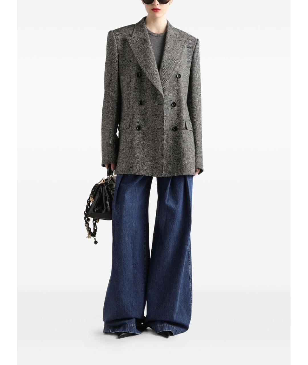 DOLCE&GABBANA Мульти шерстяной жакет/пиджак, фото 2