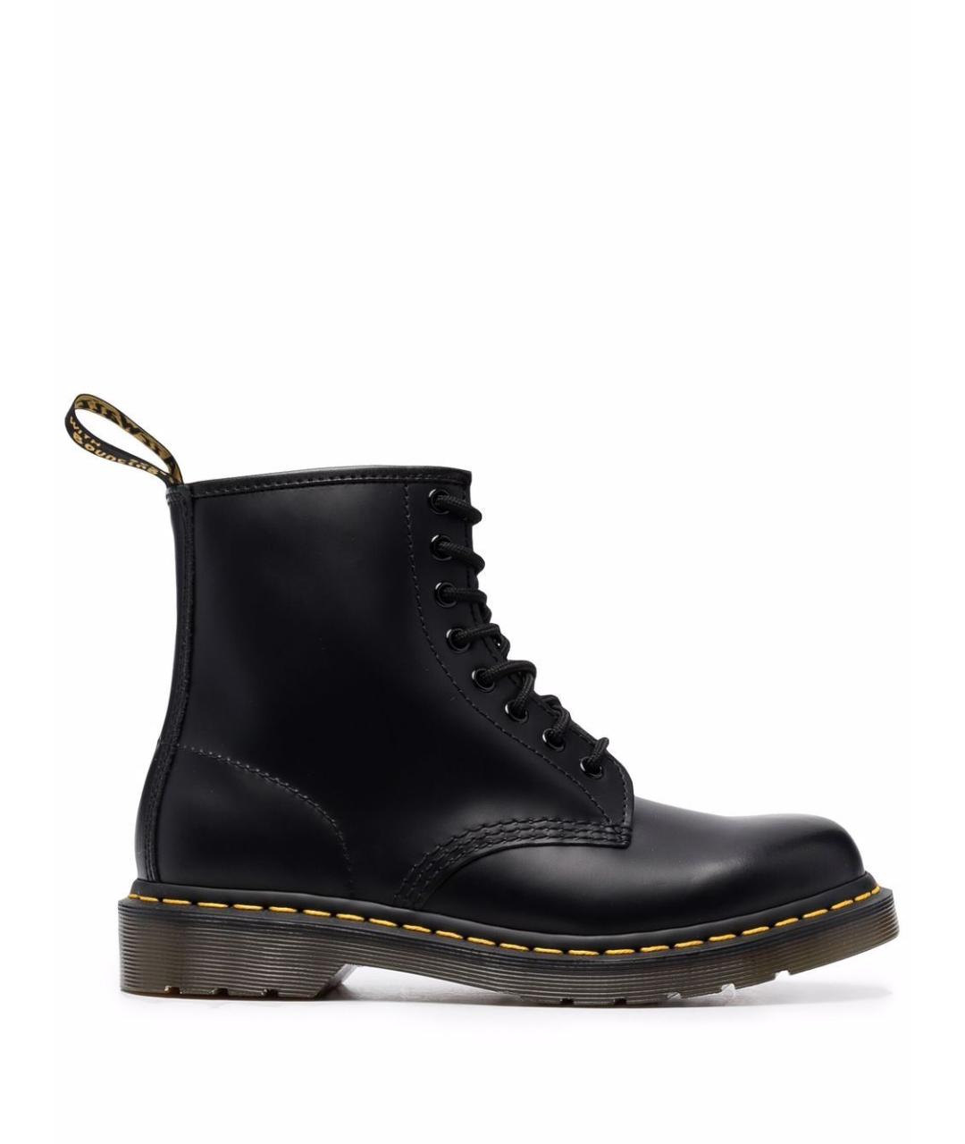 DR. MARTENS Черные кожаные ботинки, фото 1