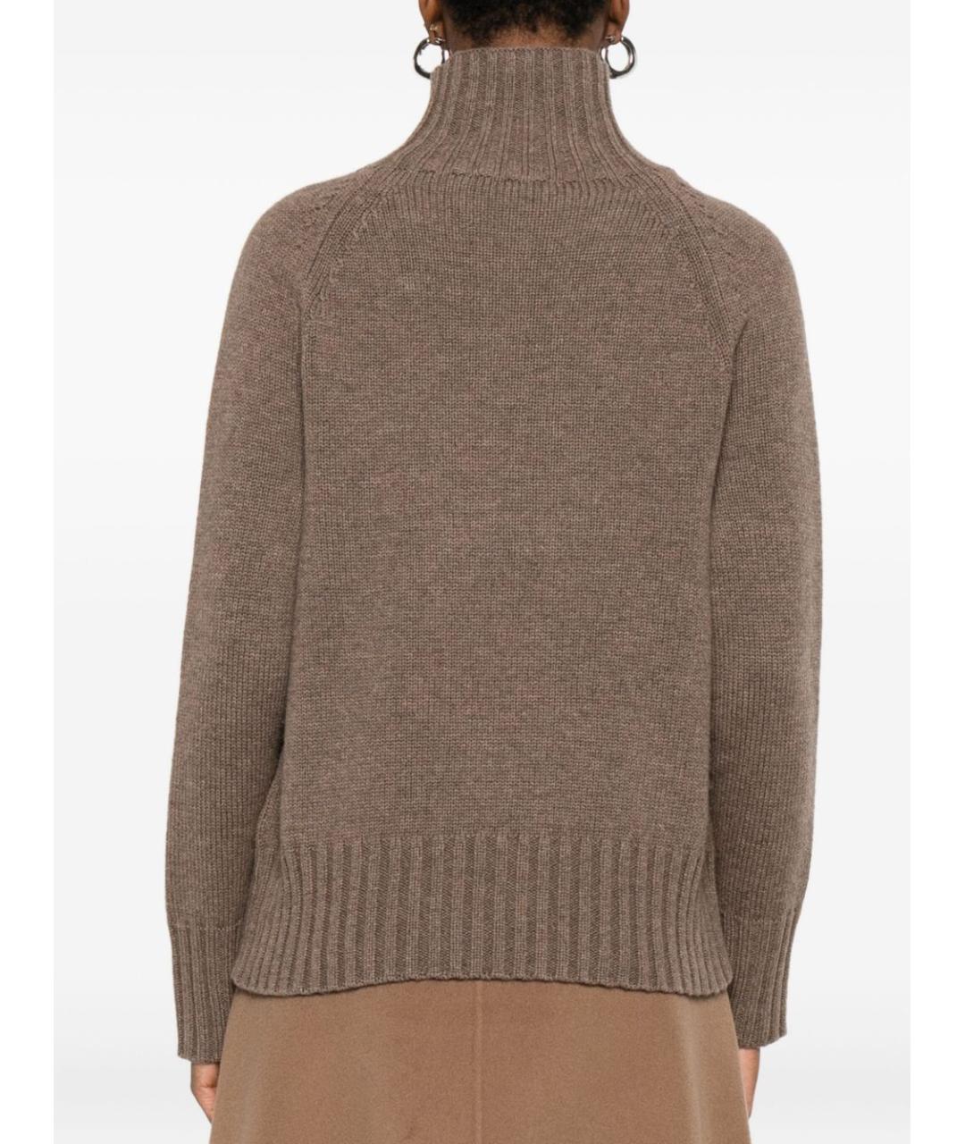 'S MAX MARA Коричневый шерстяной джемпер / свитер, фото 4