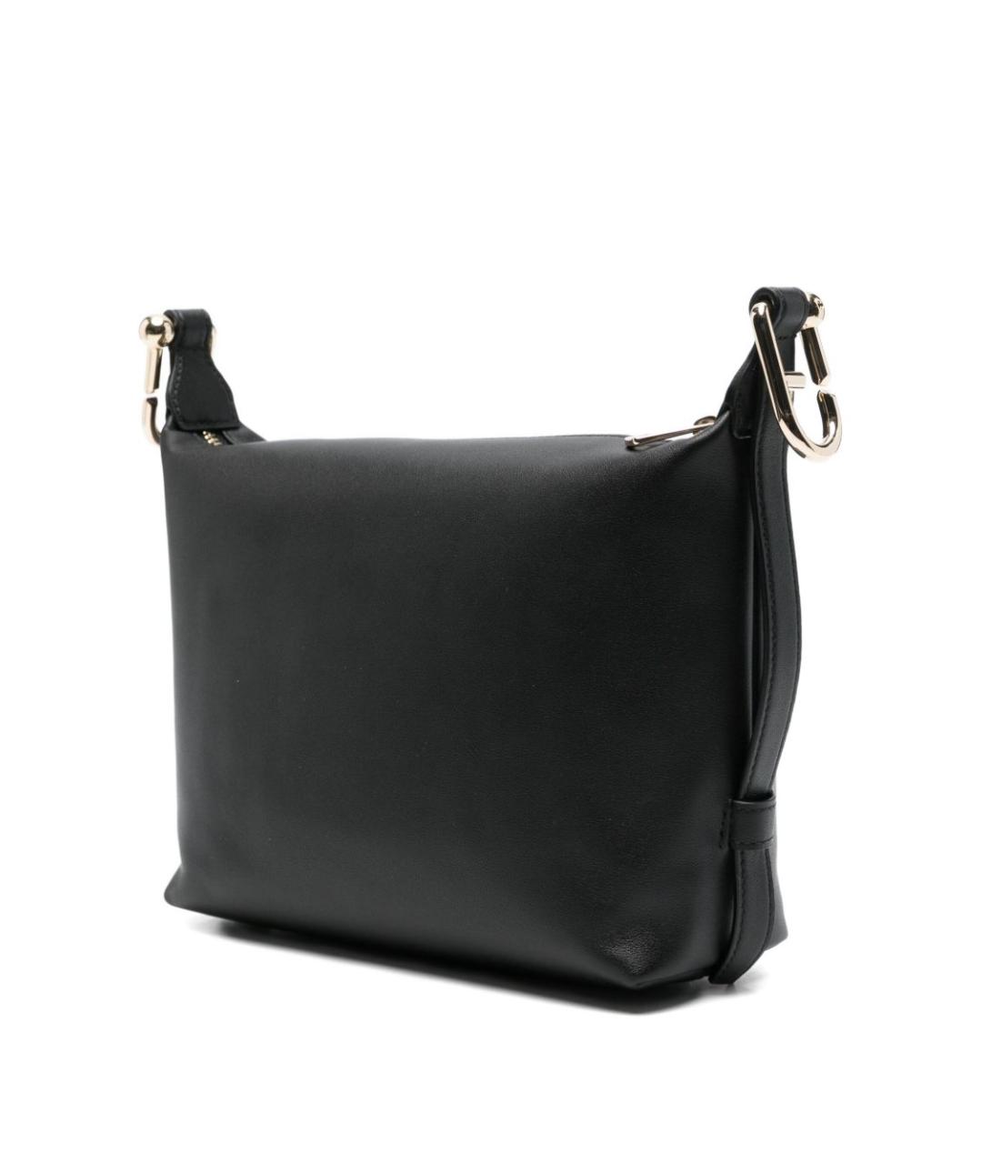 FURLA Черная кожаная сумка тоут, фото 2