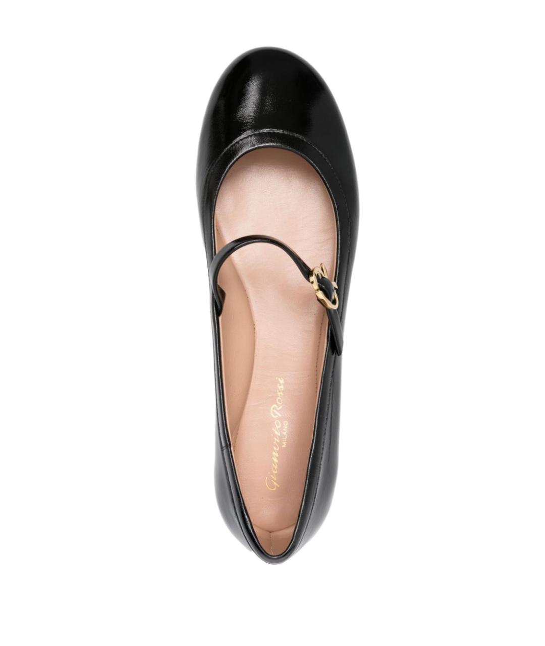 GIANVITO ROSSI Черные кожаные балетки, фото 2