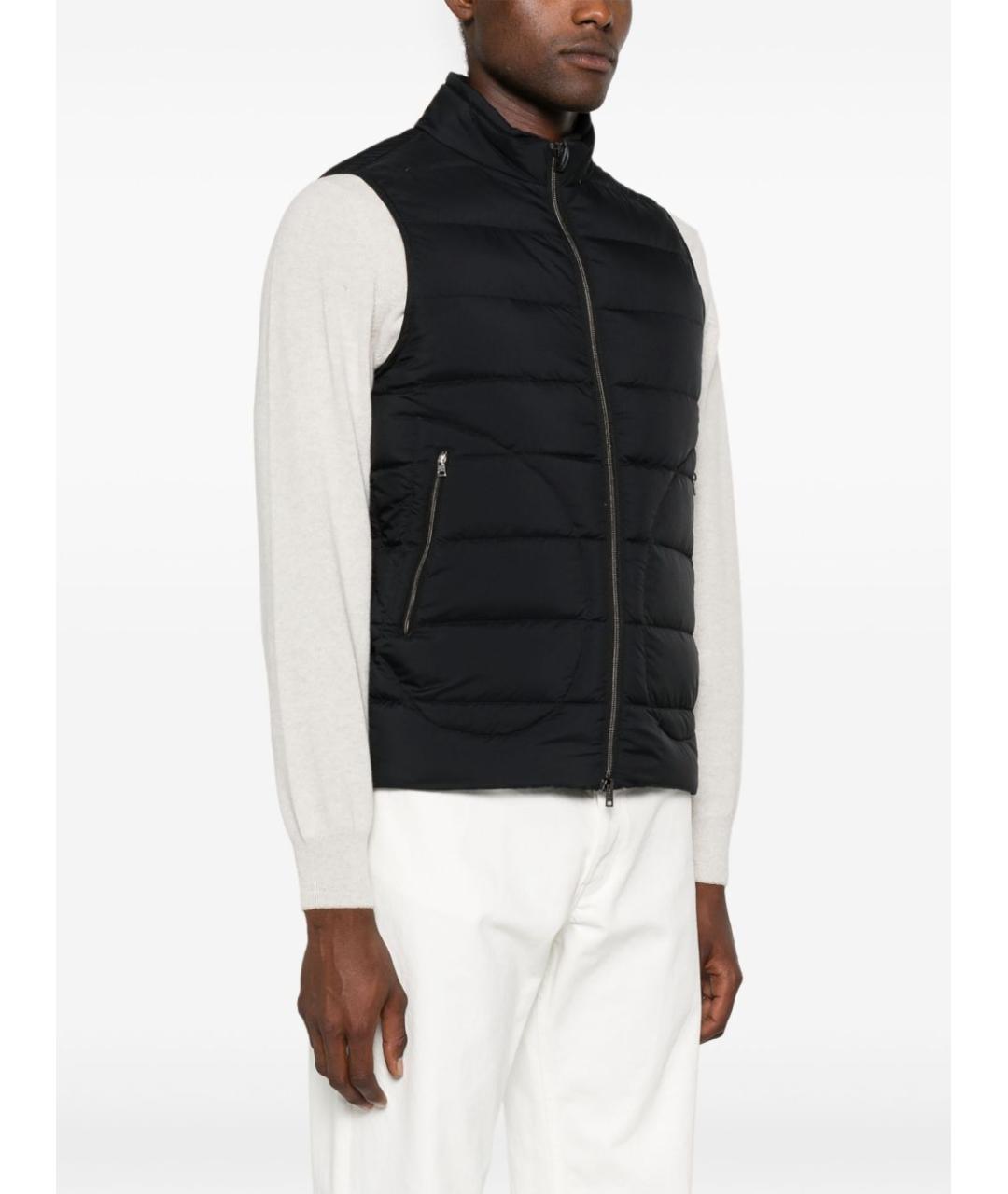 HERNO Черный полиамидовый жилет, фото 3