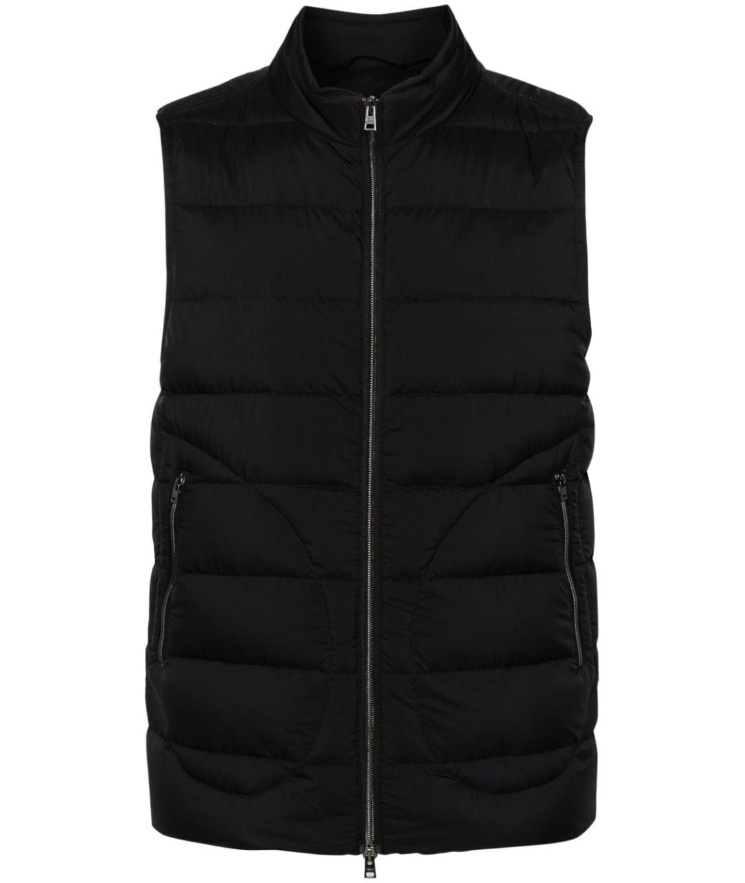 HERNO Черный полиамидовый жилет, фото 1