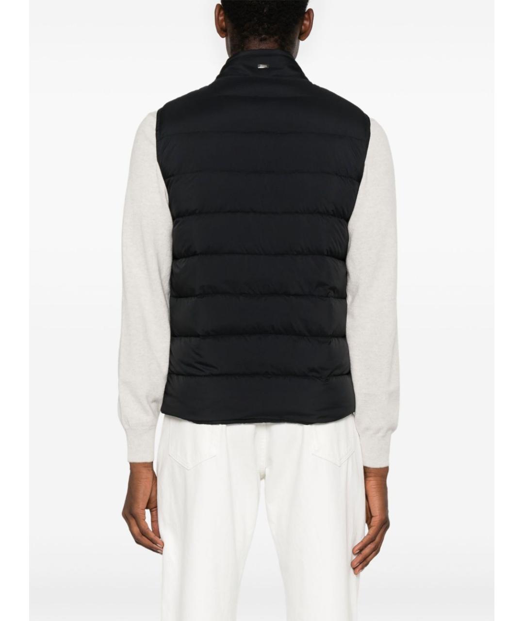 HERNO Черный полиамидовый жилет, фото 4