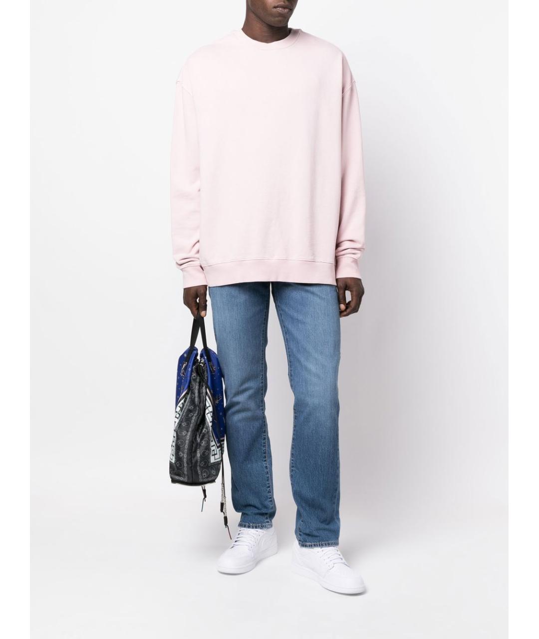 LEVI'S Синие хлопко-эластановые прямые джинсы, фото 6