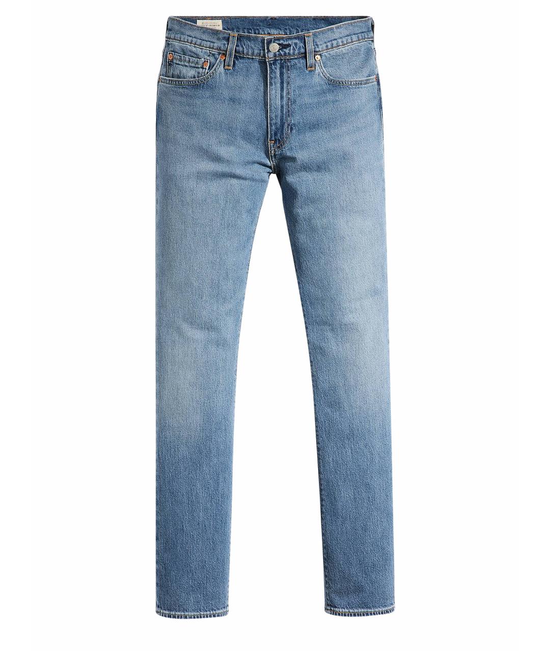 LEVI'S Синие хлопко-эластановые прямые джинсы, фото 1