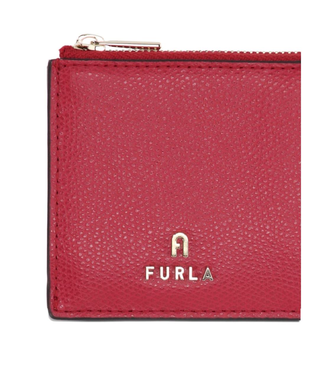 FURLA Красный кожаный кардхолдер, фото 3