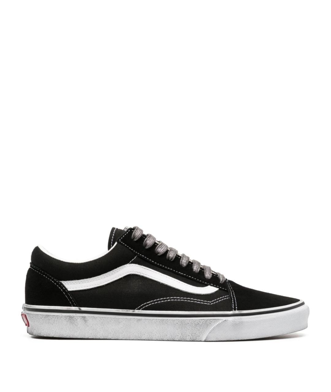 VANS Черные текстильные низкие кроссовки / кеды, фото 1