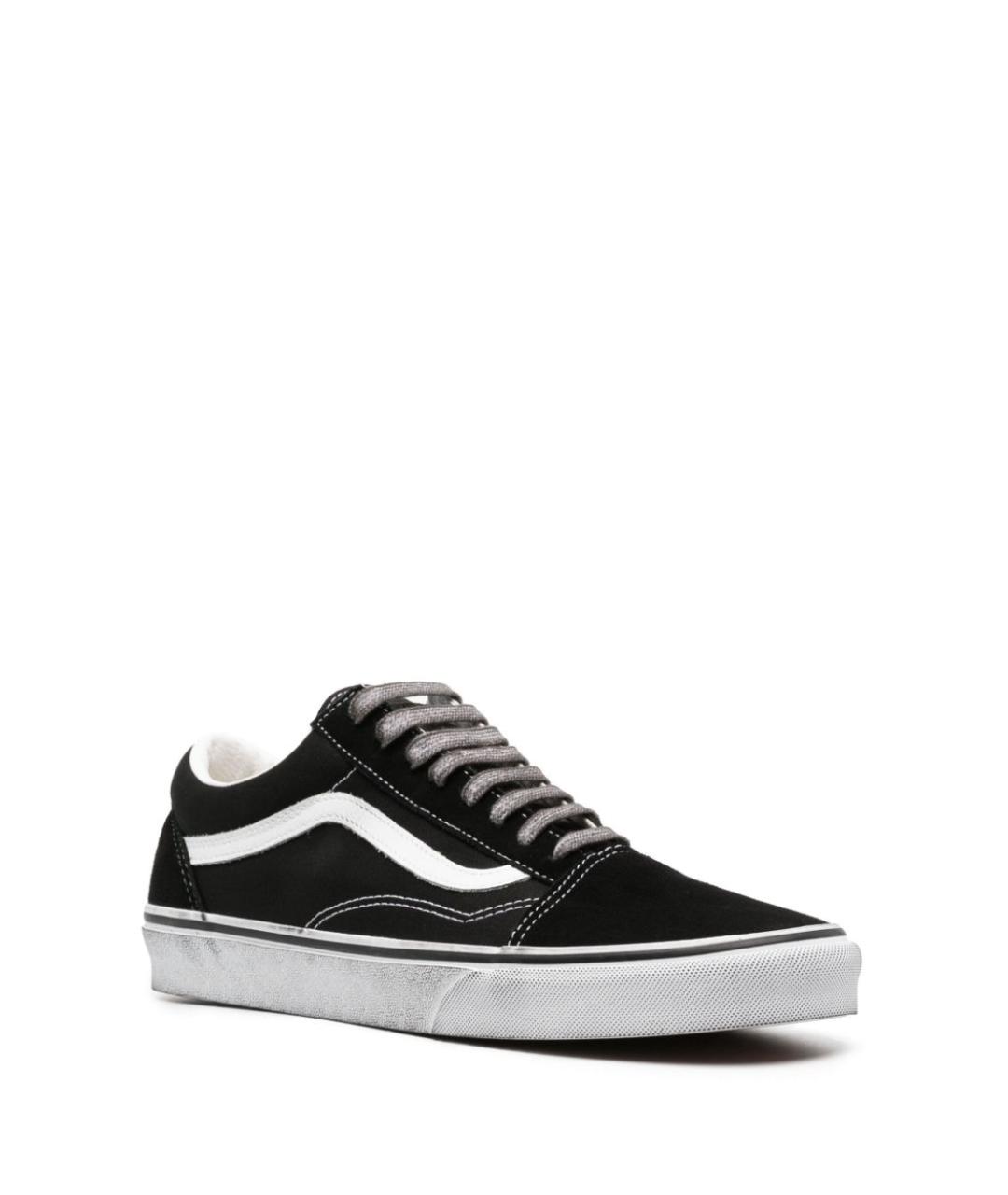 VANS Черные текстильные низкие кроссовки / кеды, фото 4