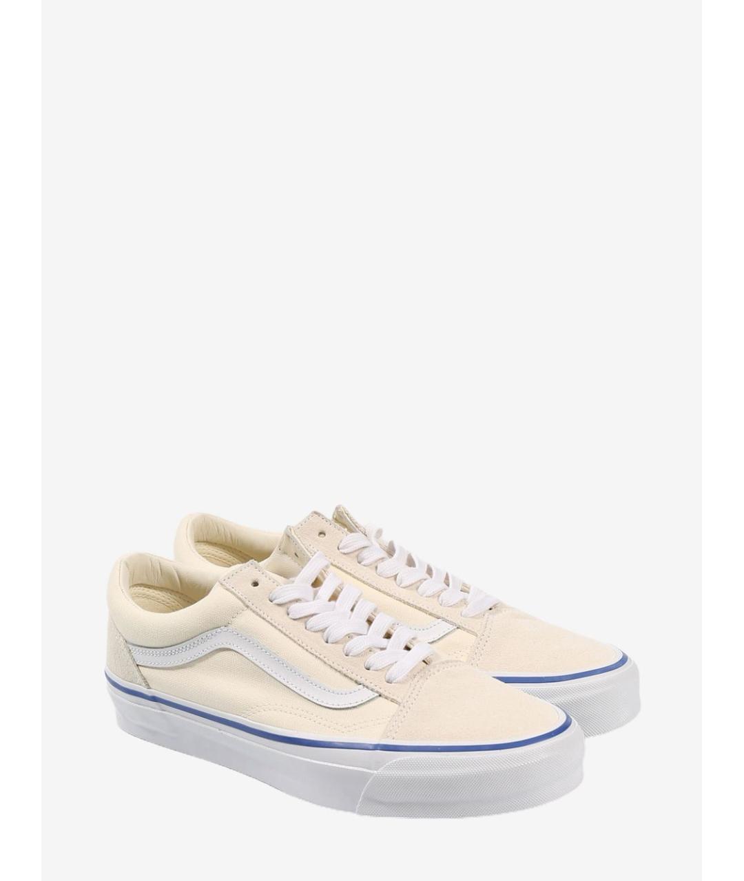 VANS Бежевые текстильные кроссовки, фото 3