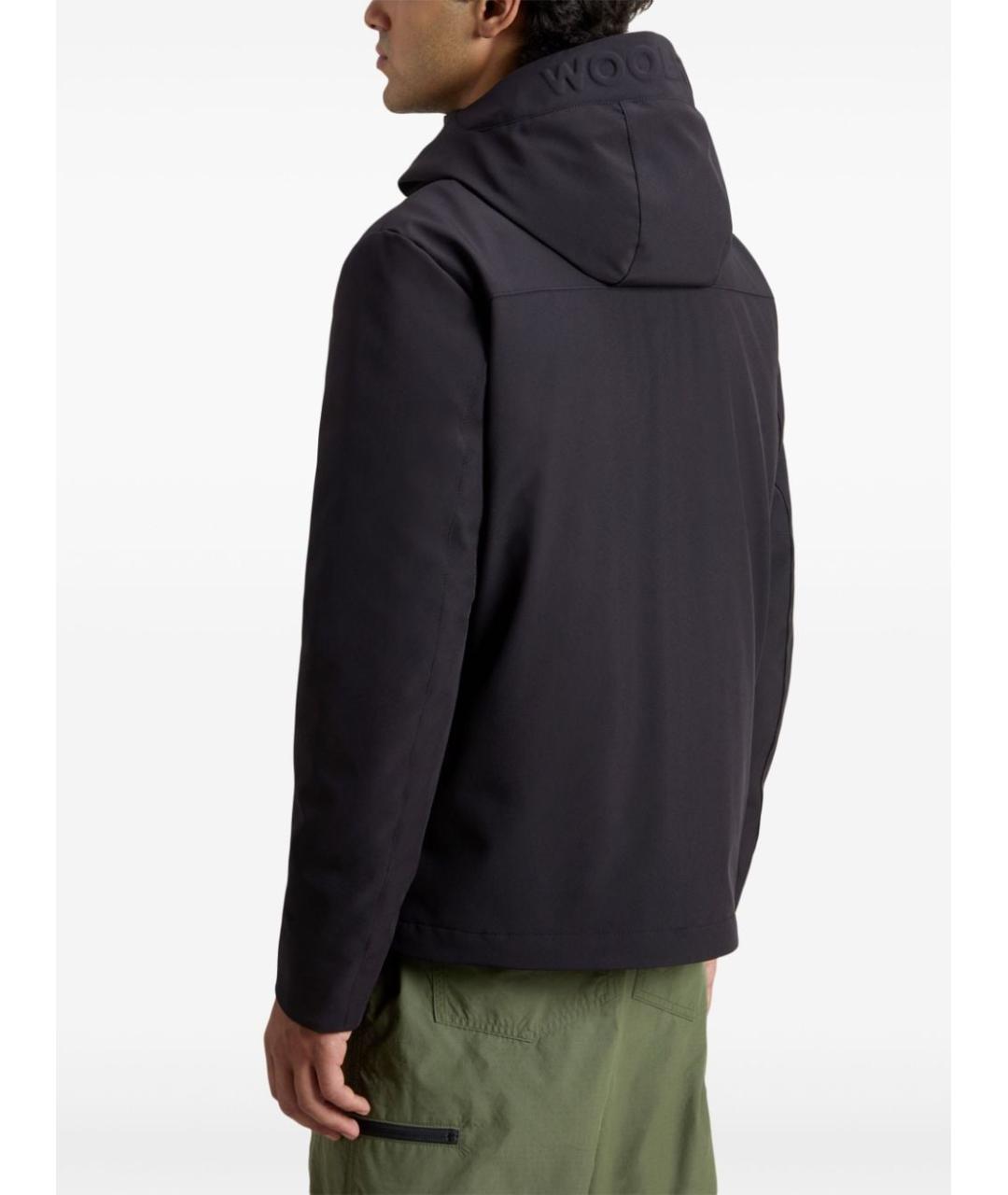 WOOLRICH Черная полиэстеровая куртка, фото 4