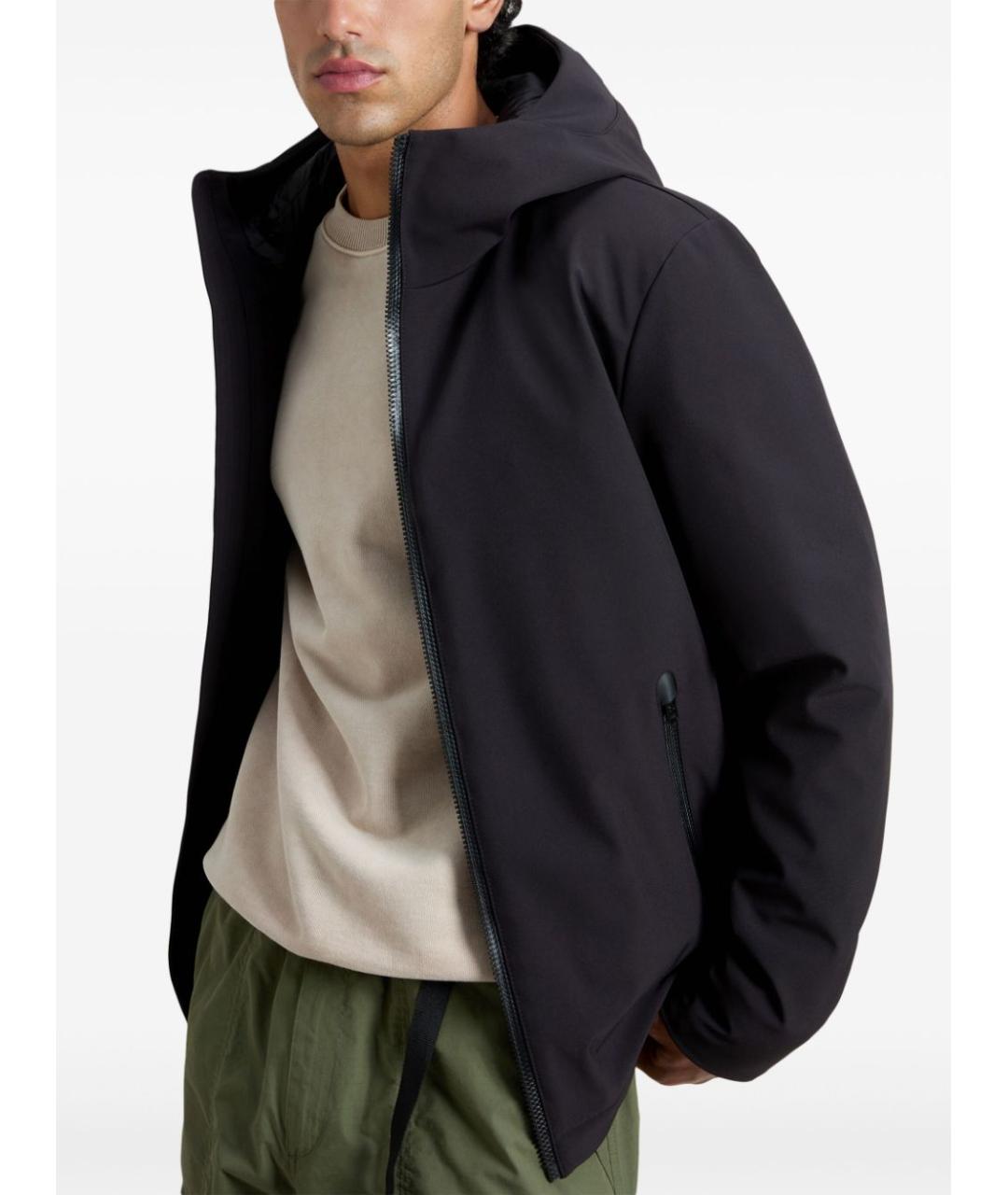 WOOLRICH Черная полиэстеровая куртка, фото 3