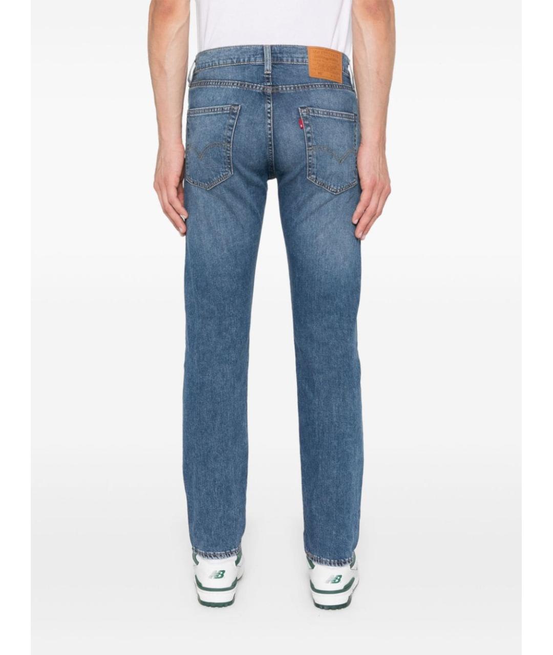 LEVI'S Синие хлопковые прямые джинсы, фото 5