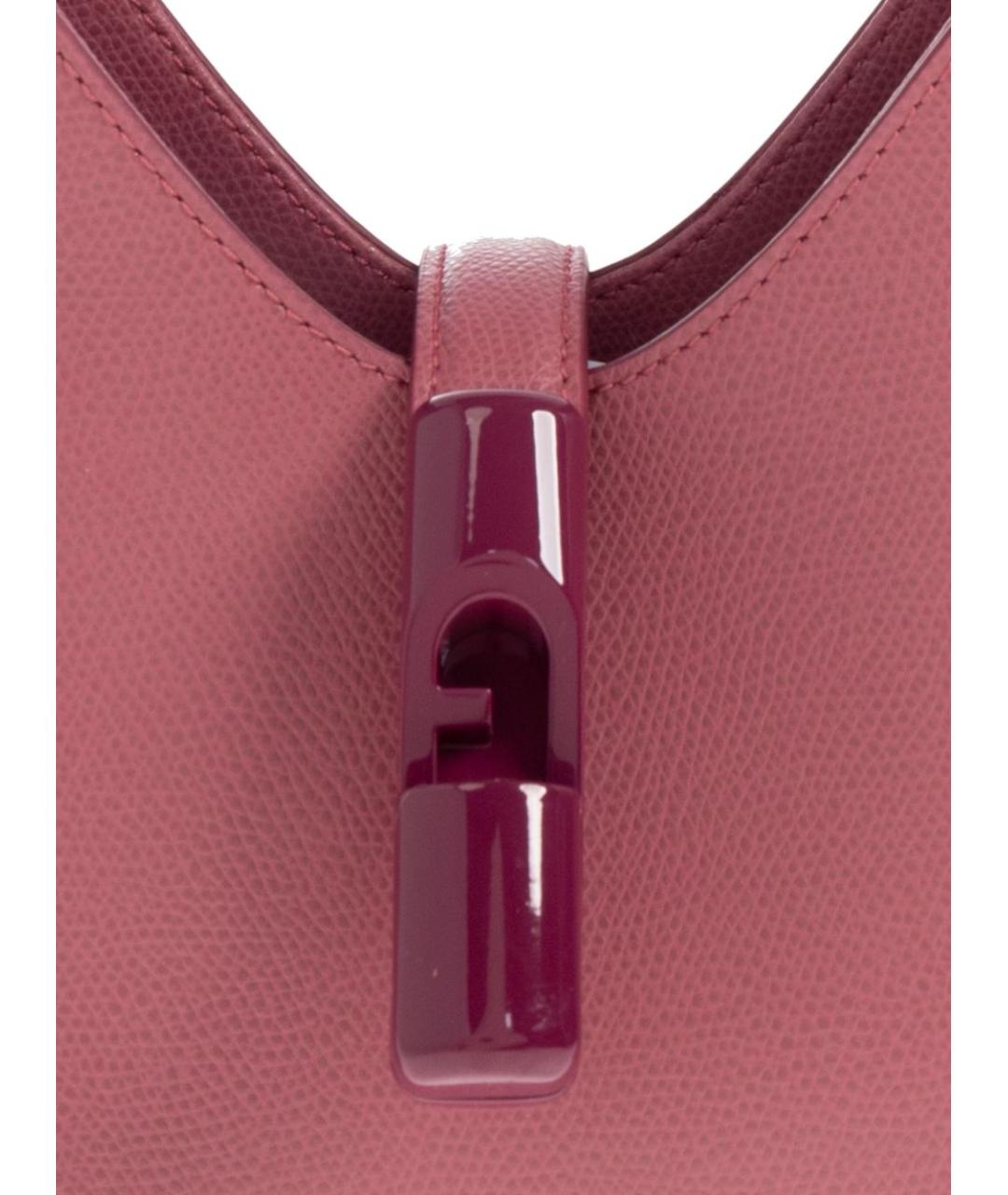 FURLA Розовая кожаная сумка через плечо, фото 2
