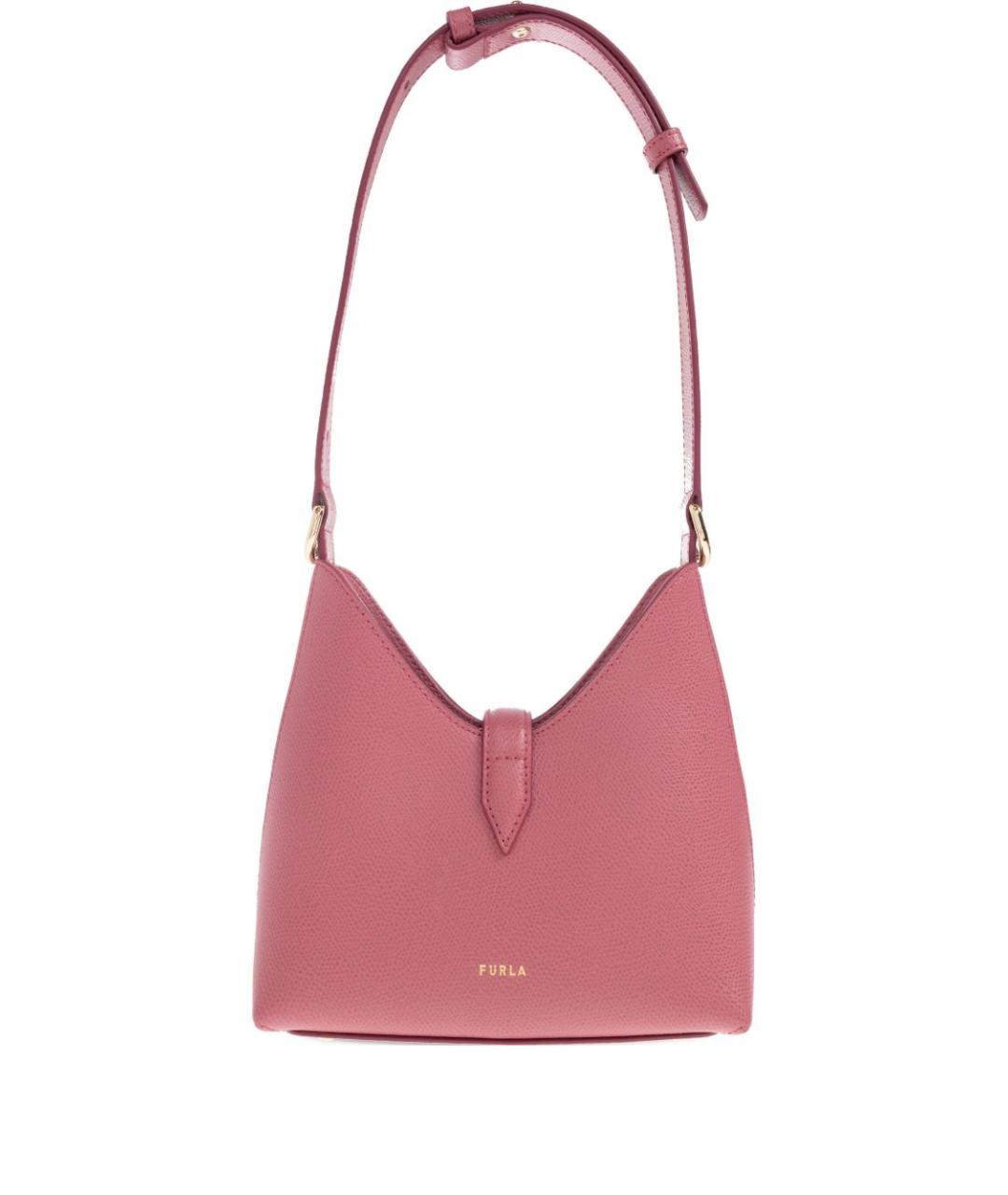 FURLA Розовая кожаная сумка через плечо, фото 1