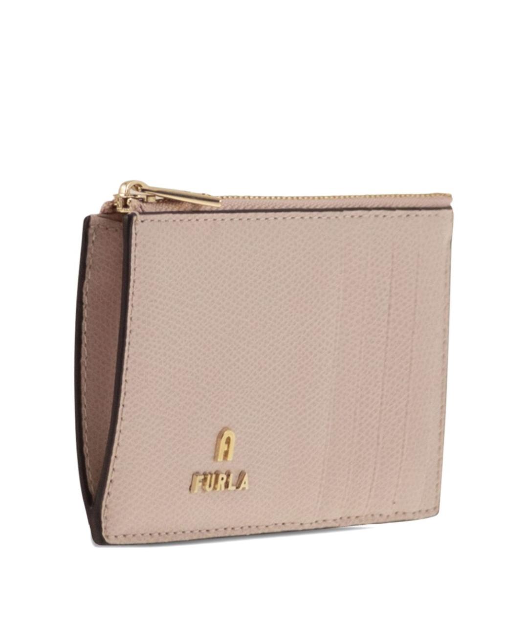 FURLA Розовый кожаный кошелек, фото 4