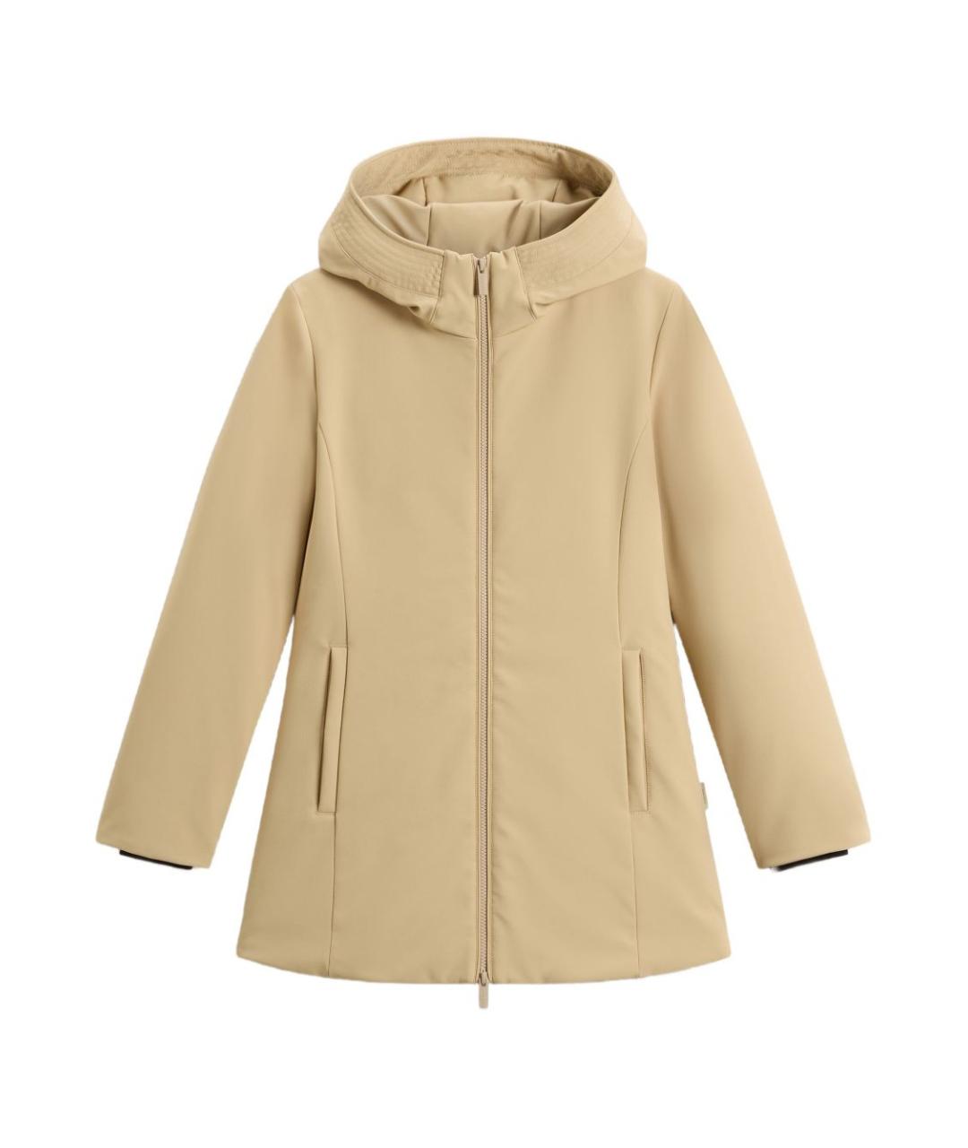 WOOLRICH Бежевая полиэстеровая куртка, фото 1