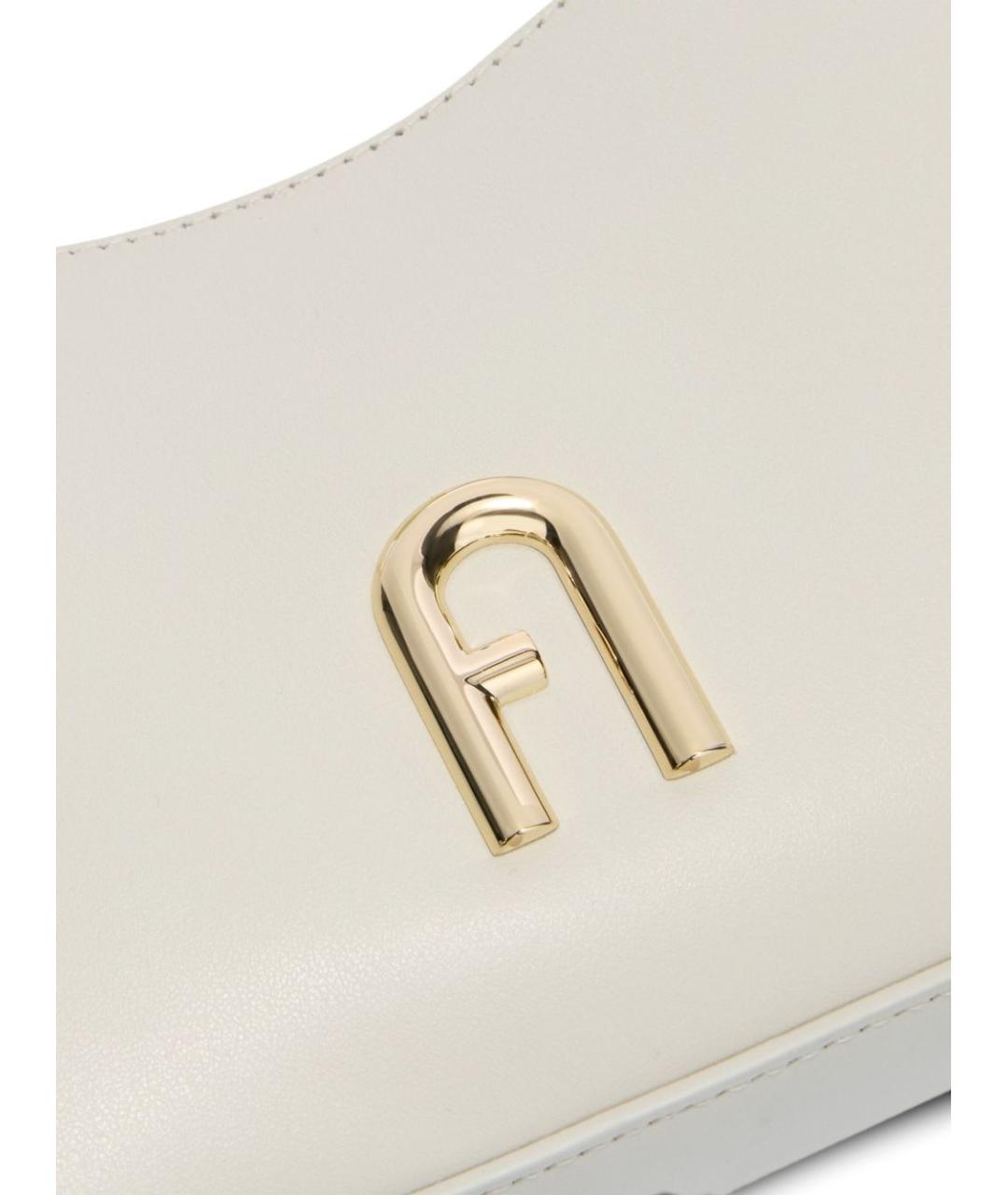 FURLA Белая кожаная сумка через плечо, фото 5