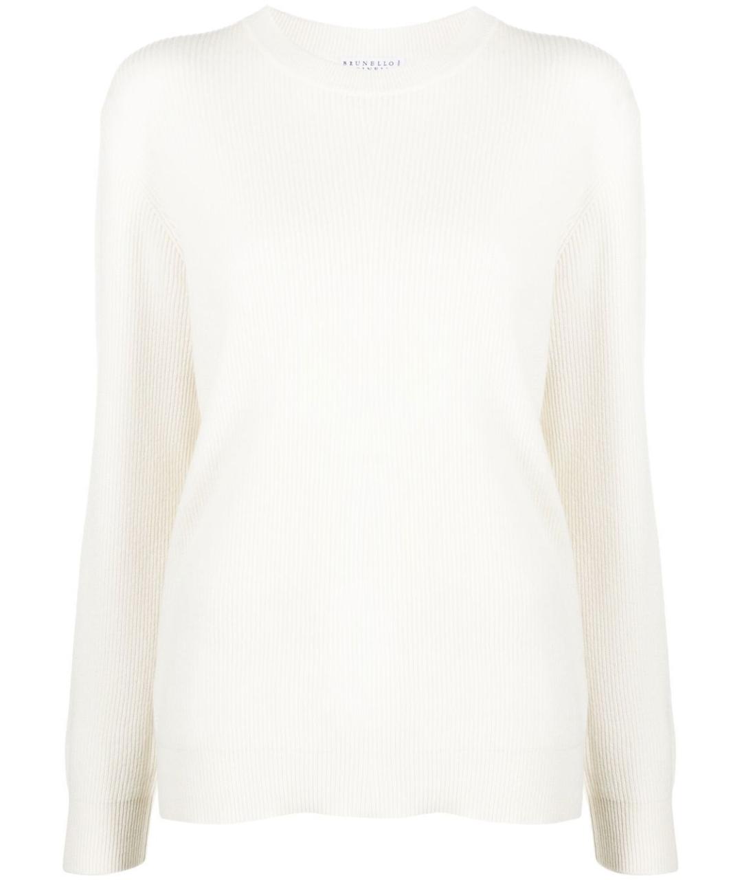 BRUNELLO CUCINELLI Белый джемпер / свитер, фото 1
