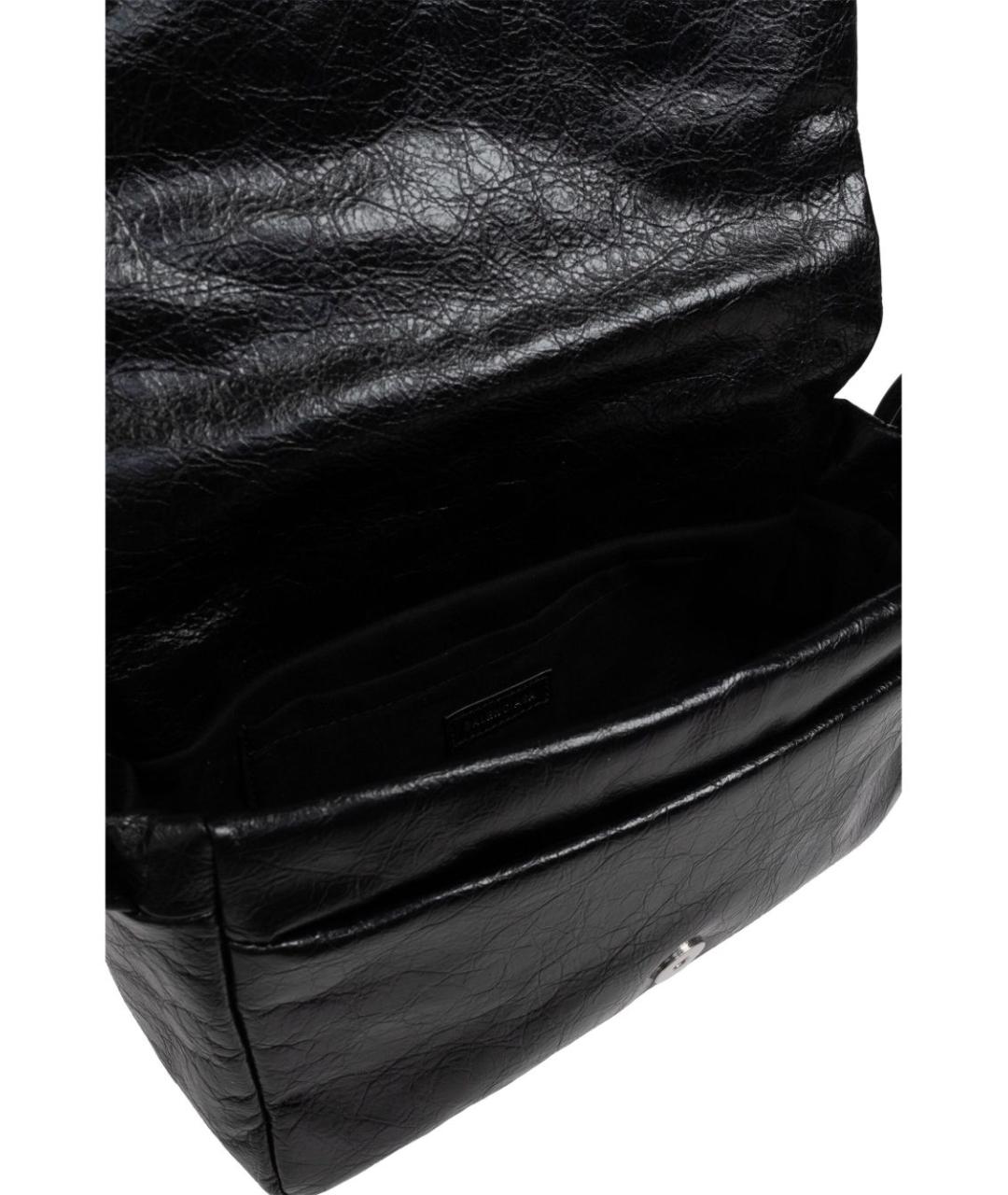 BALENCIAGA Черная кожаная сумка на плечо, фото 2