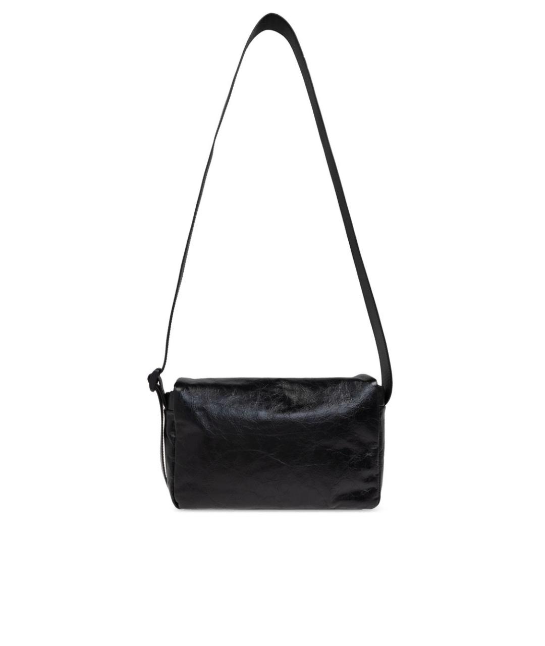 BALENCIAGA Черная кожаная сумка на плечо, фото 6