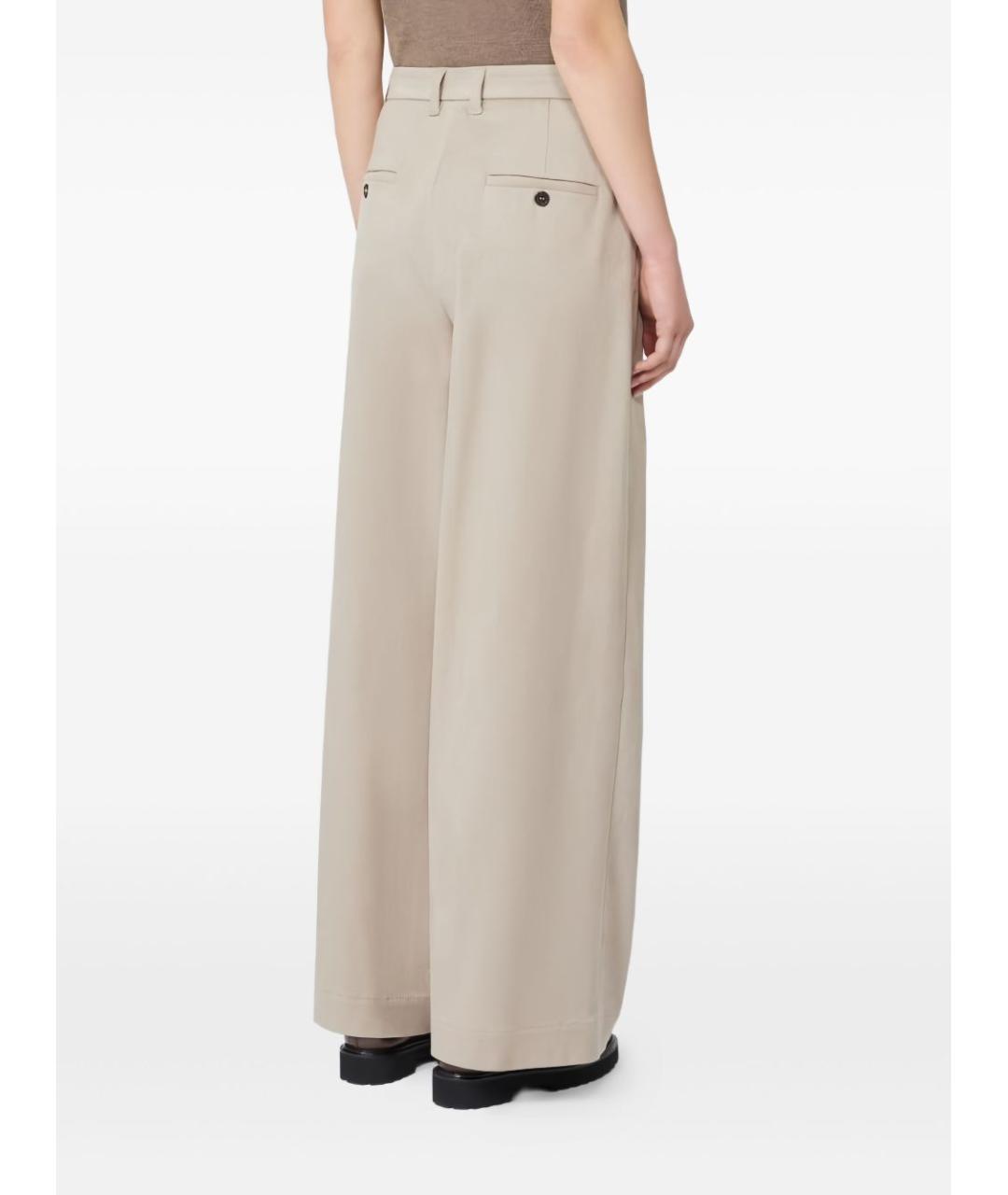 'S MAX MARA Бежевые прямые брюки, фото 4