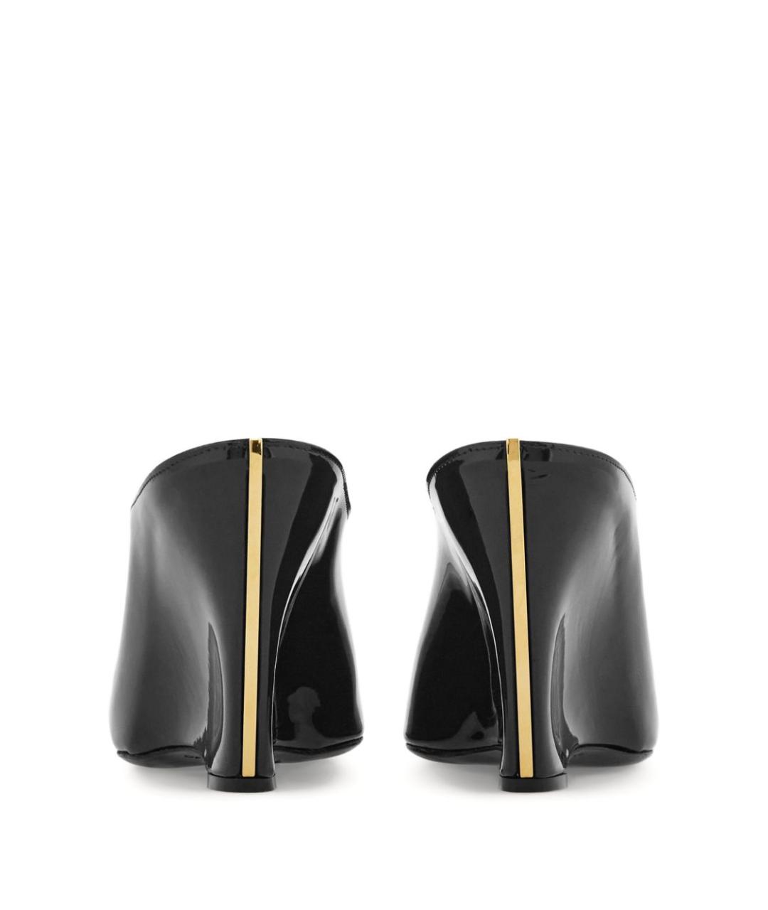 FERRAGAMO Черные мюли из лакированной кожи, фото 4