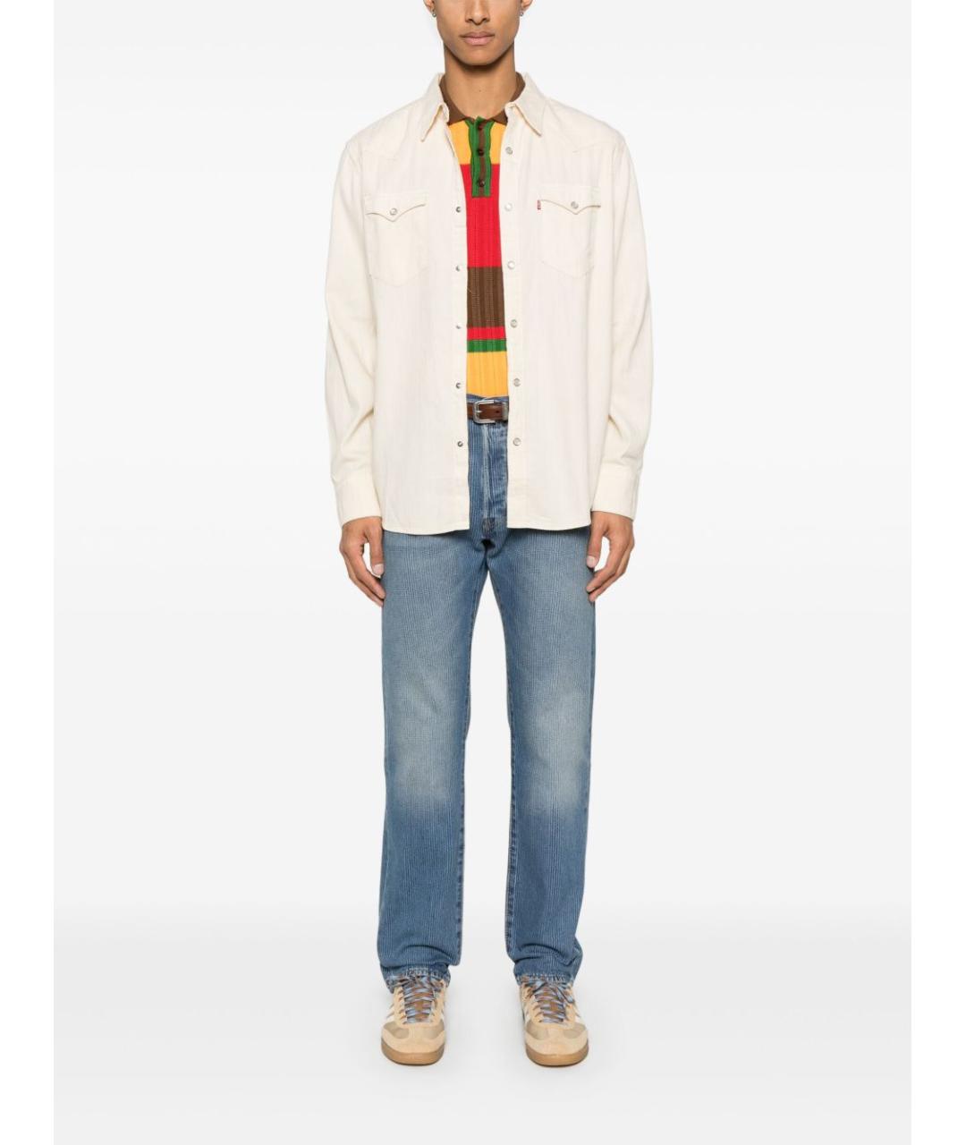 LEVI'S Бежевая кэжуал рубашка, фото 5