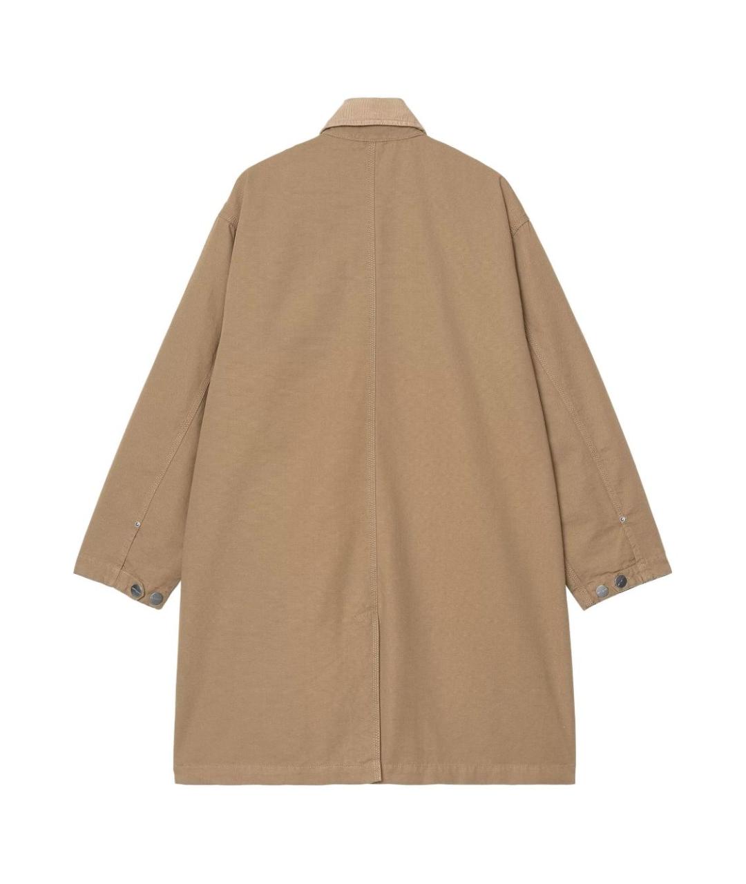 CARHARTT WIP Бежевое хлопковое пальто, фото 2