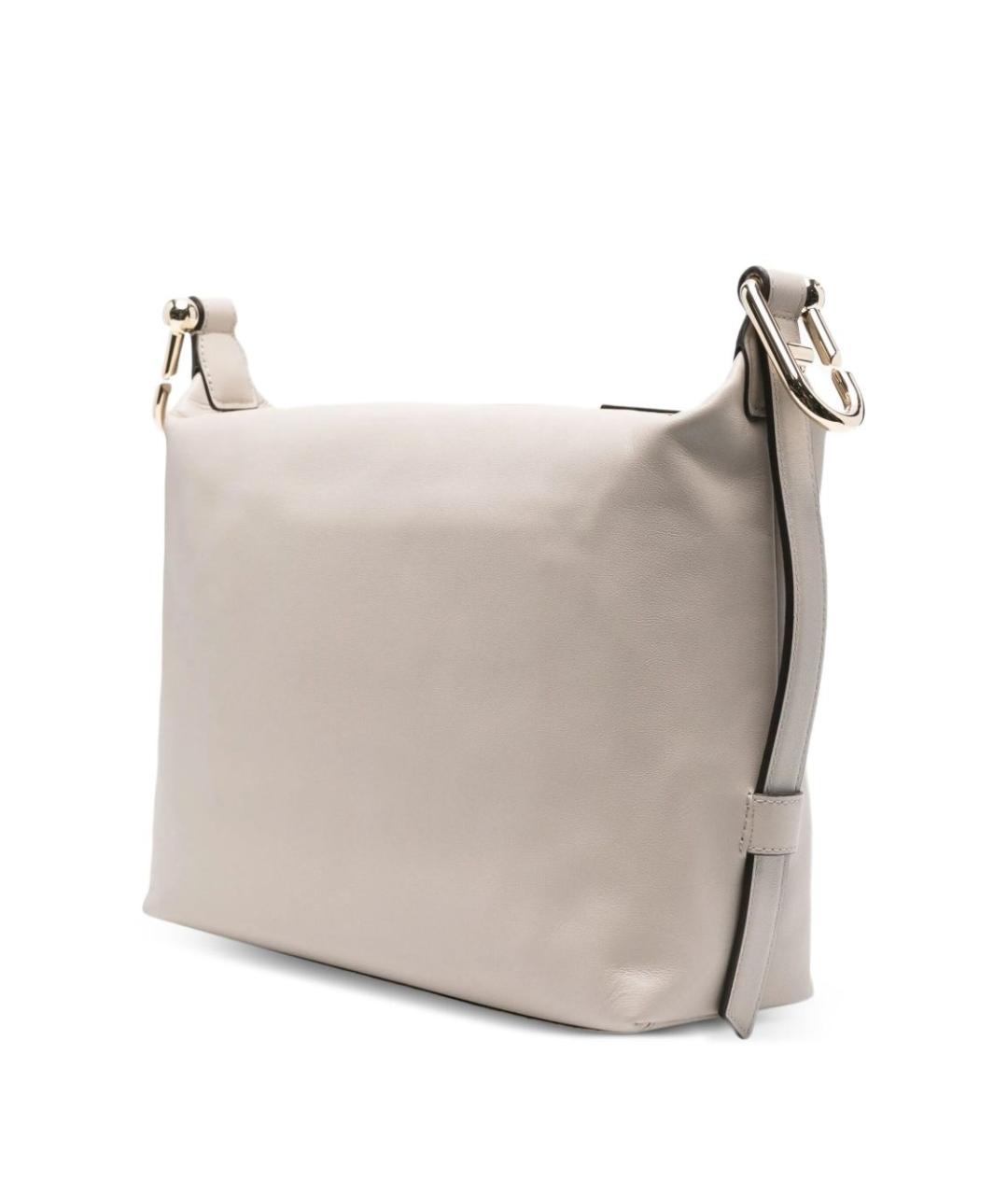 FURLA Бежевая кожаная сумка через плечо, фото 3