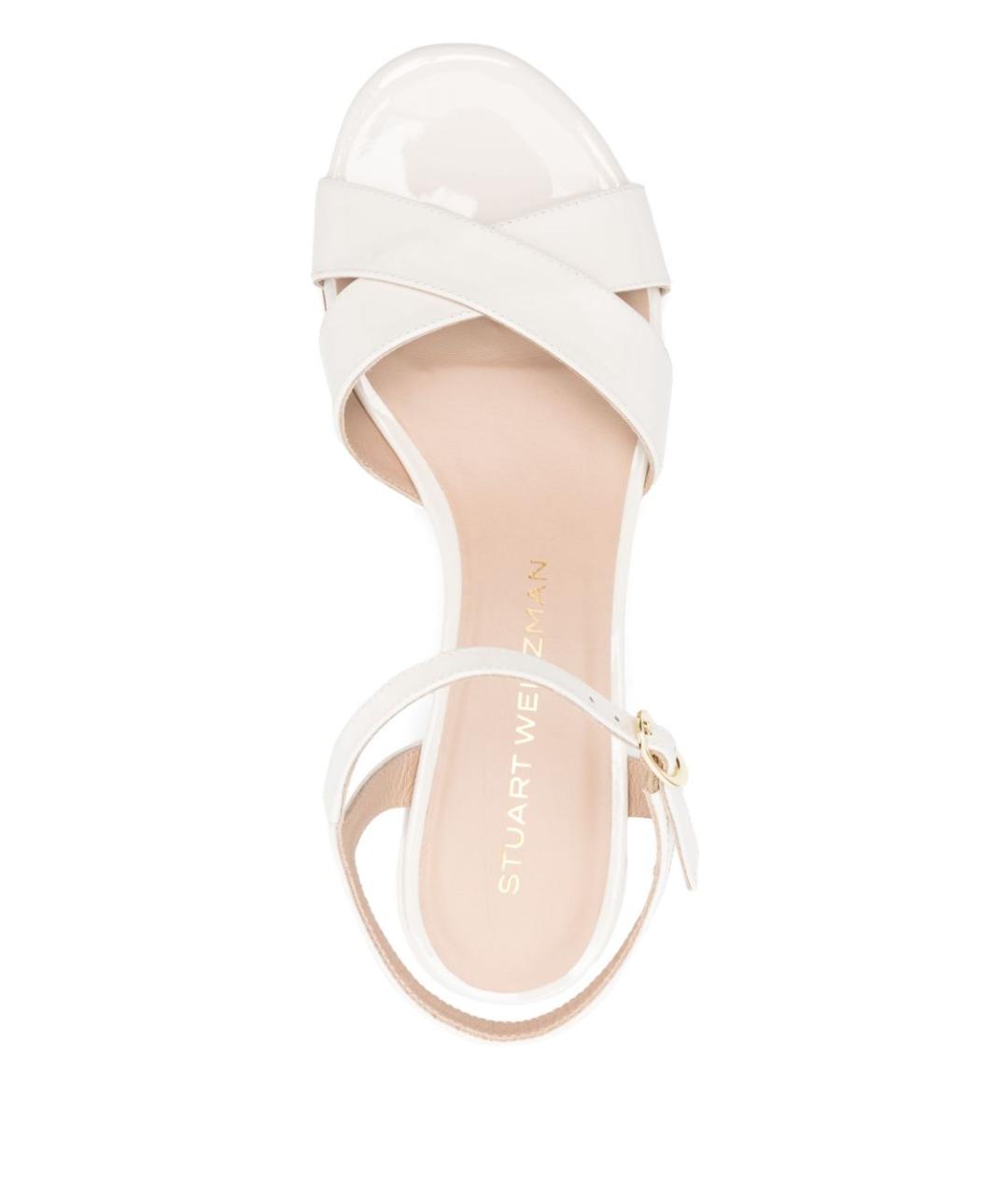 STUART WEITZMAN Белые босоножки, фото 4